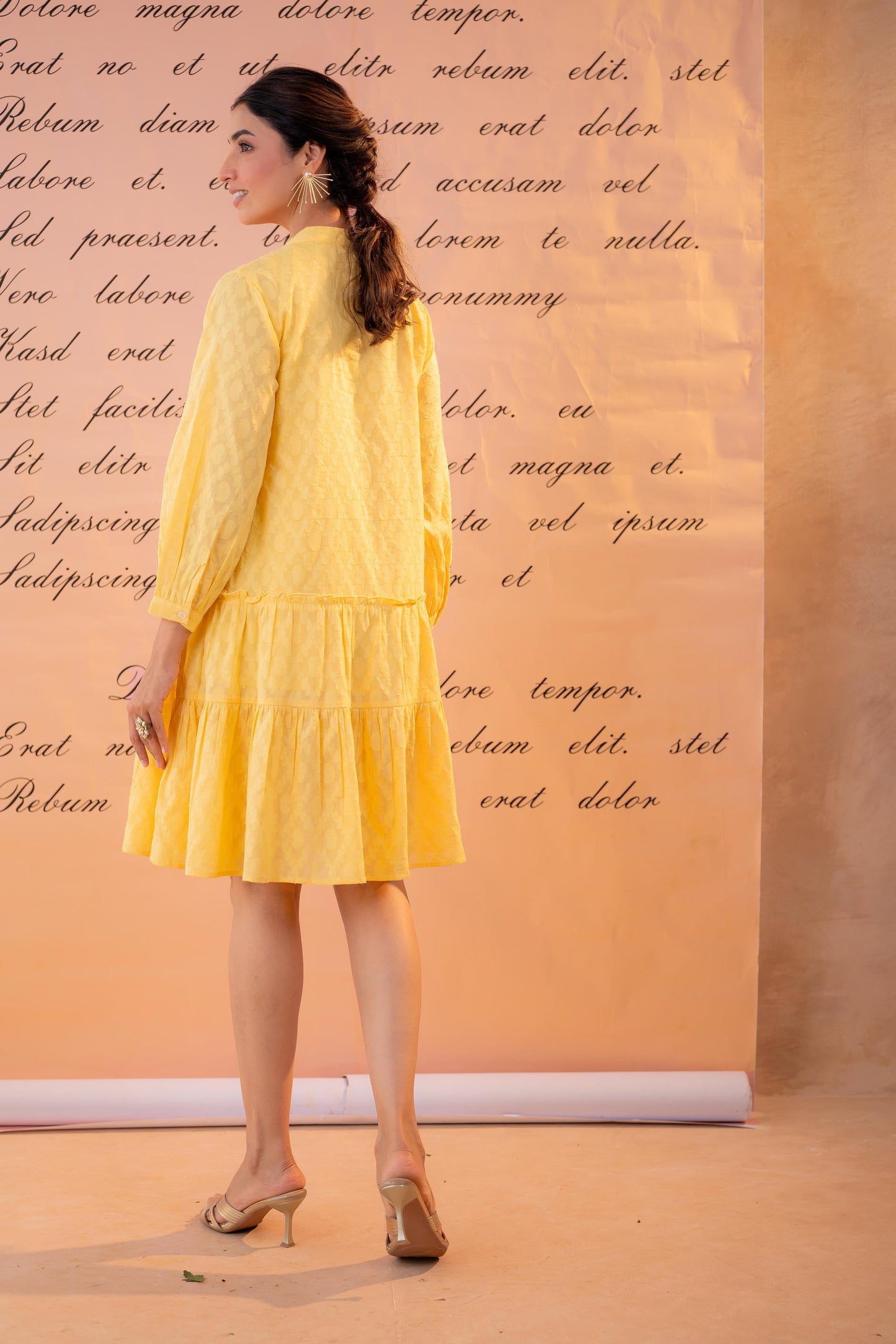 Sunlit Meadow Tiered Shirt Dress