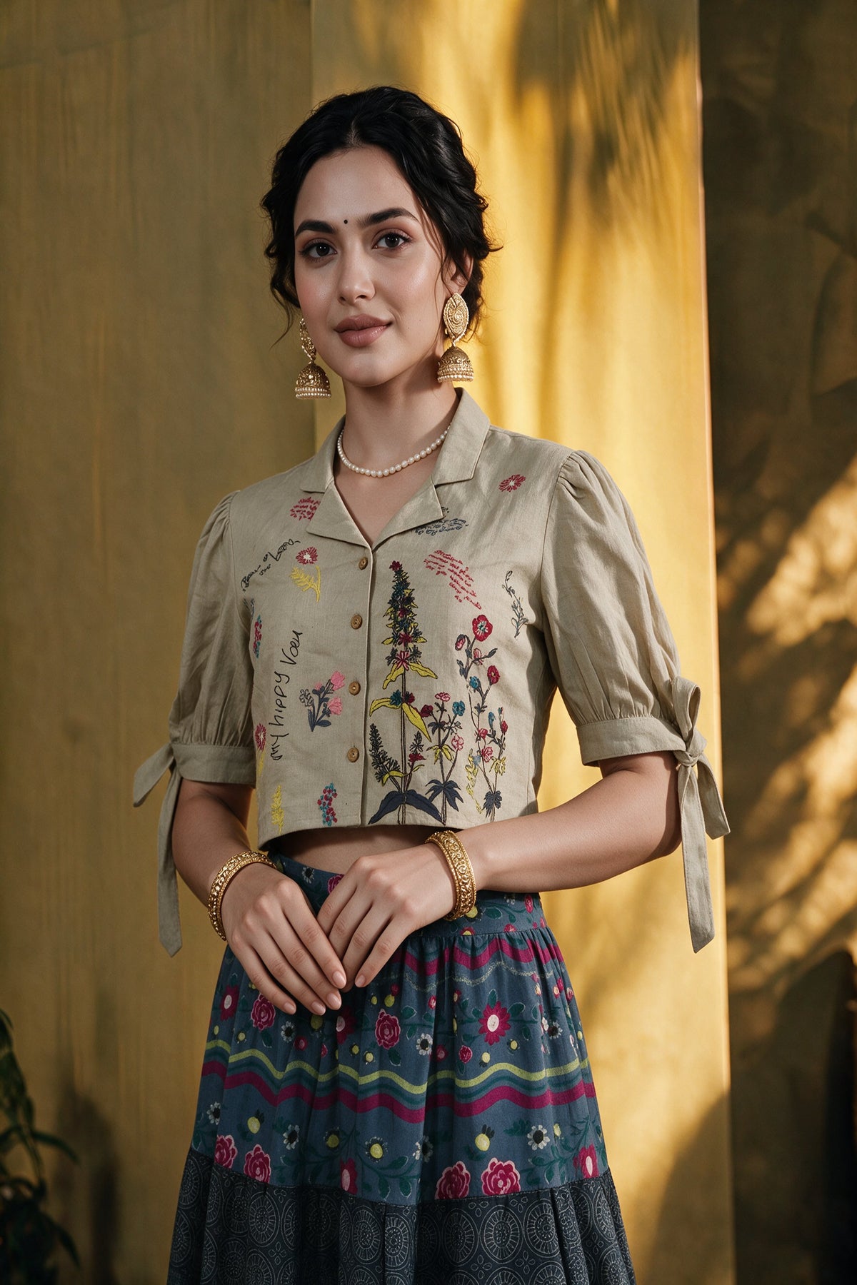Juniper Women Offwhite Kurta Pant & Dupatta