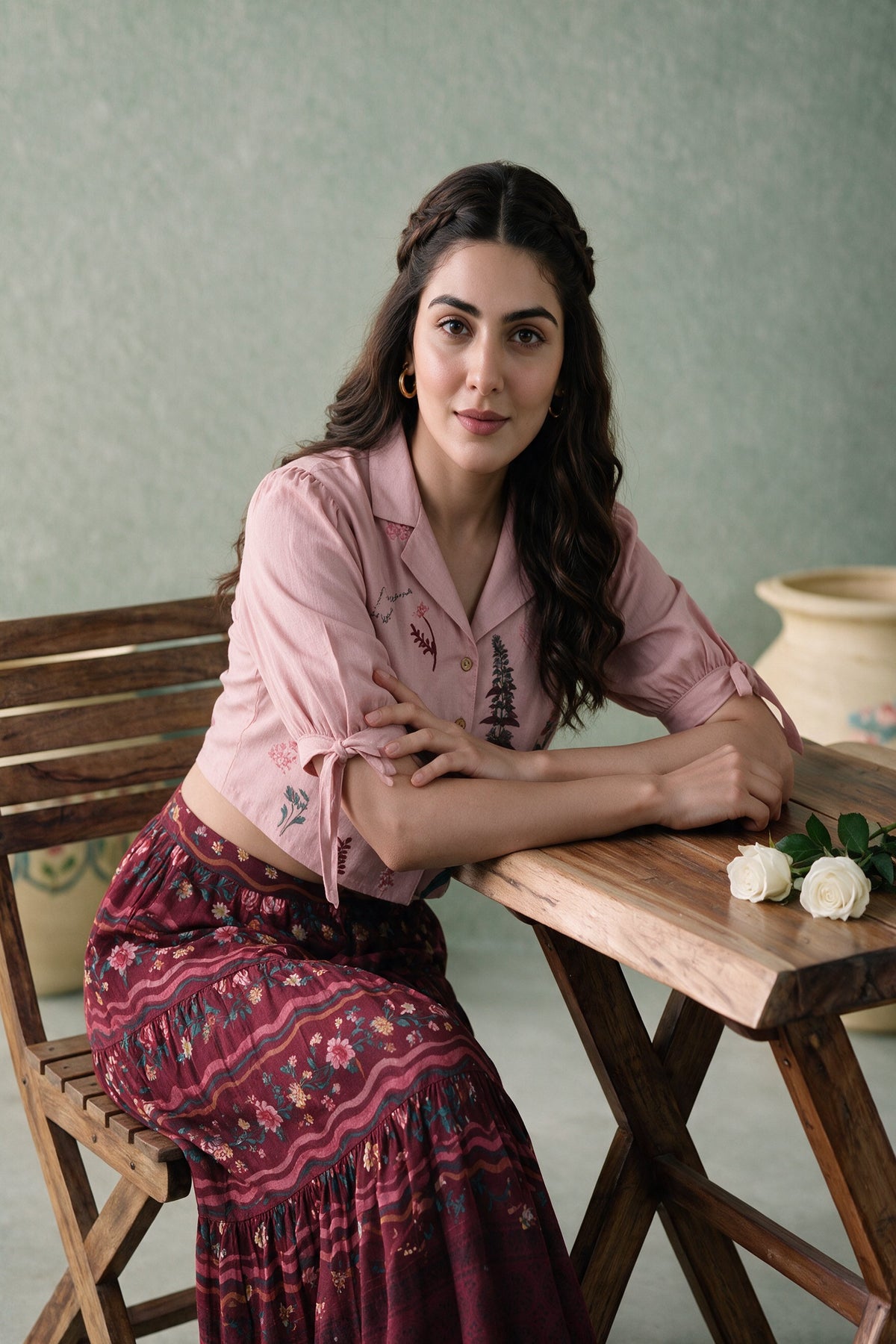 Juniper Women Mauve Top & Skirt