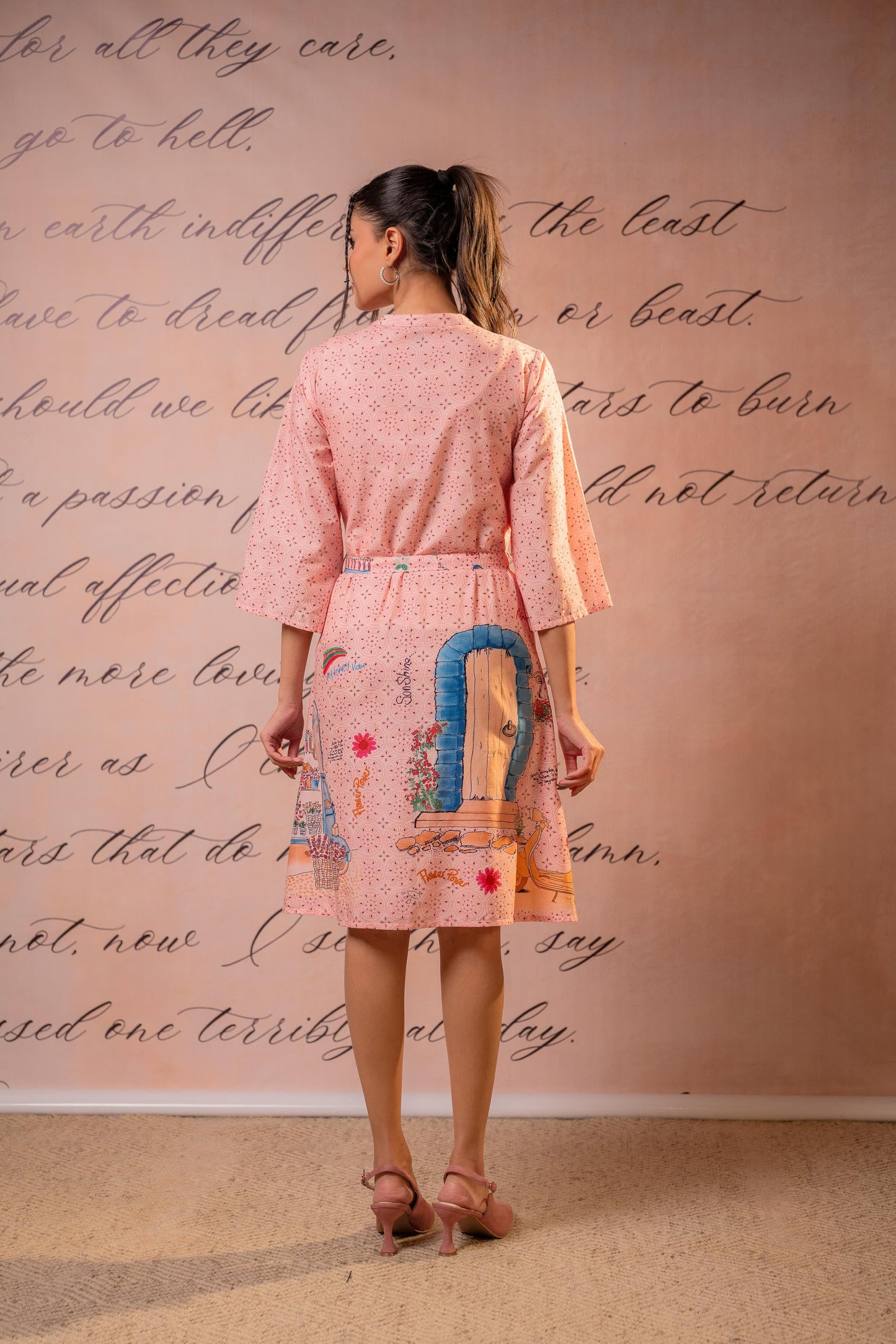 Pinkline Story Shirt Mini Dress