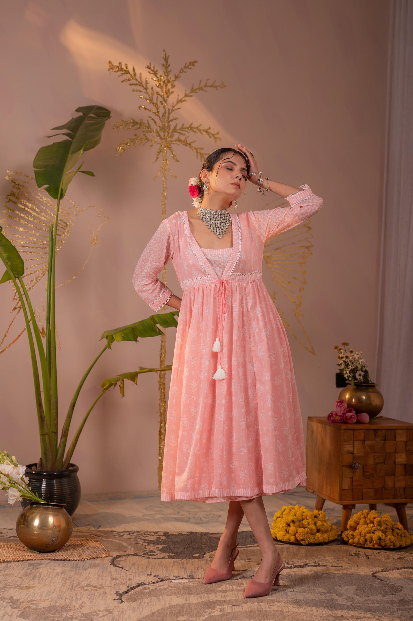 Gulbagh Noor Panelled dress