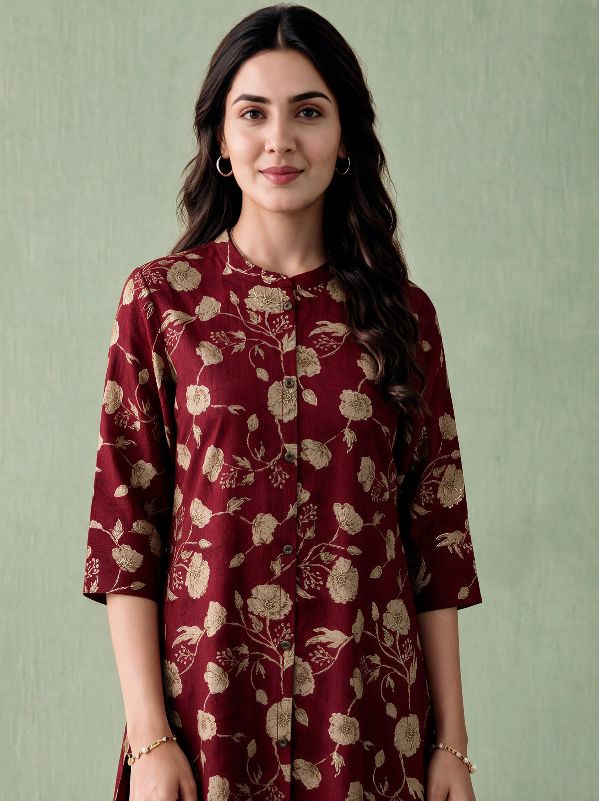 Juniper Women Maroon Kurta