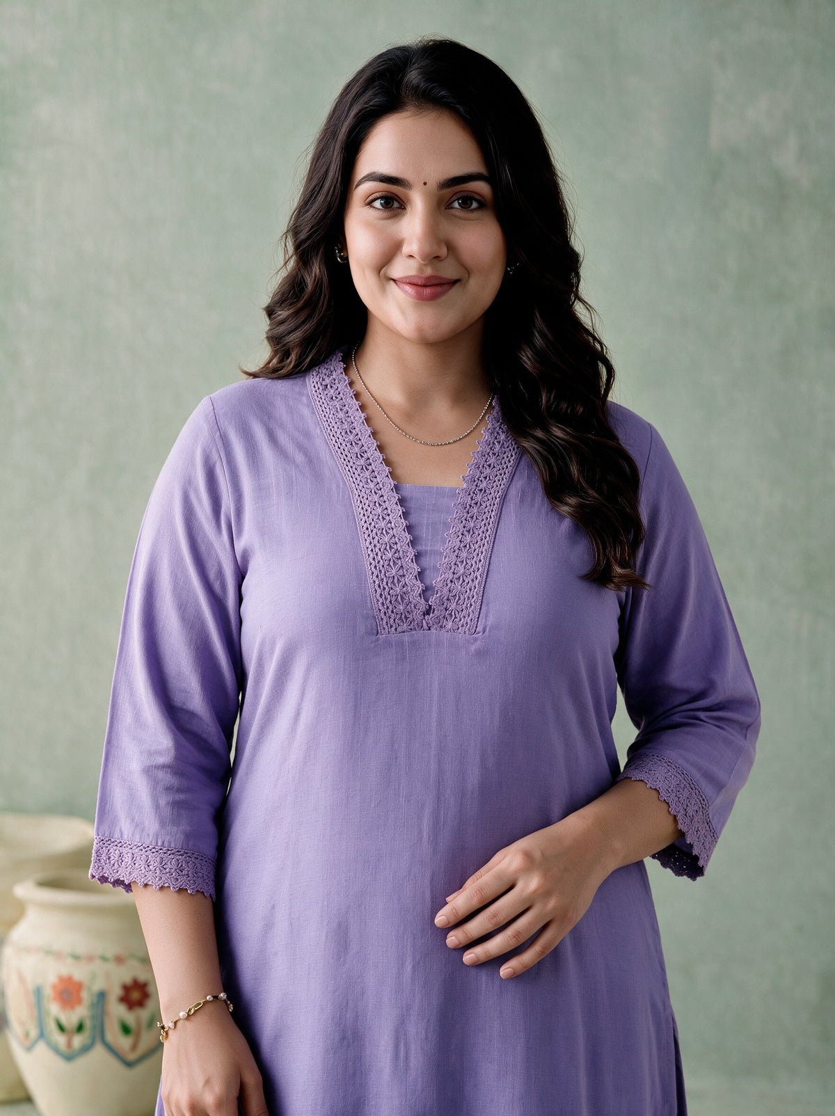 Juniper Women Lilac Kurta