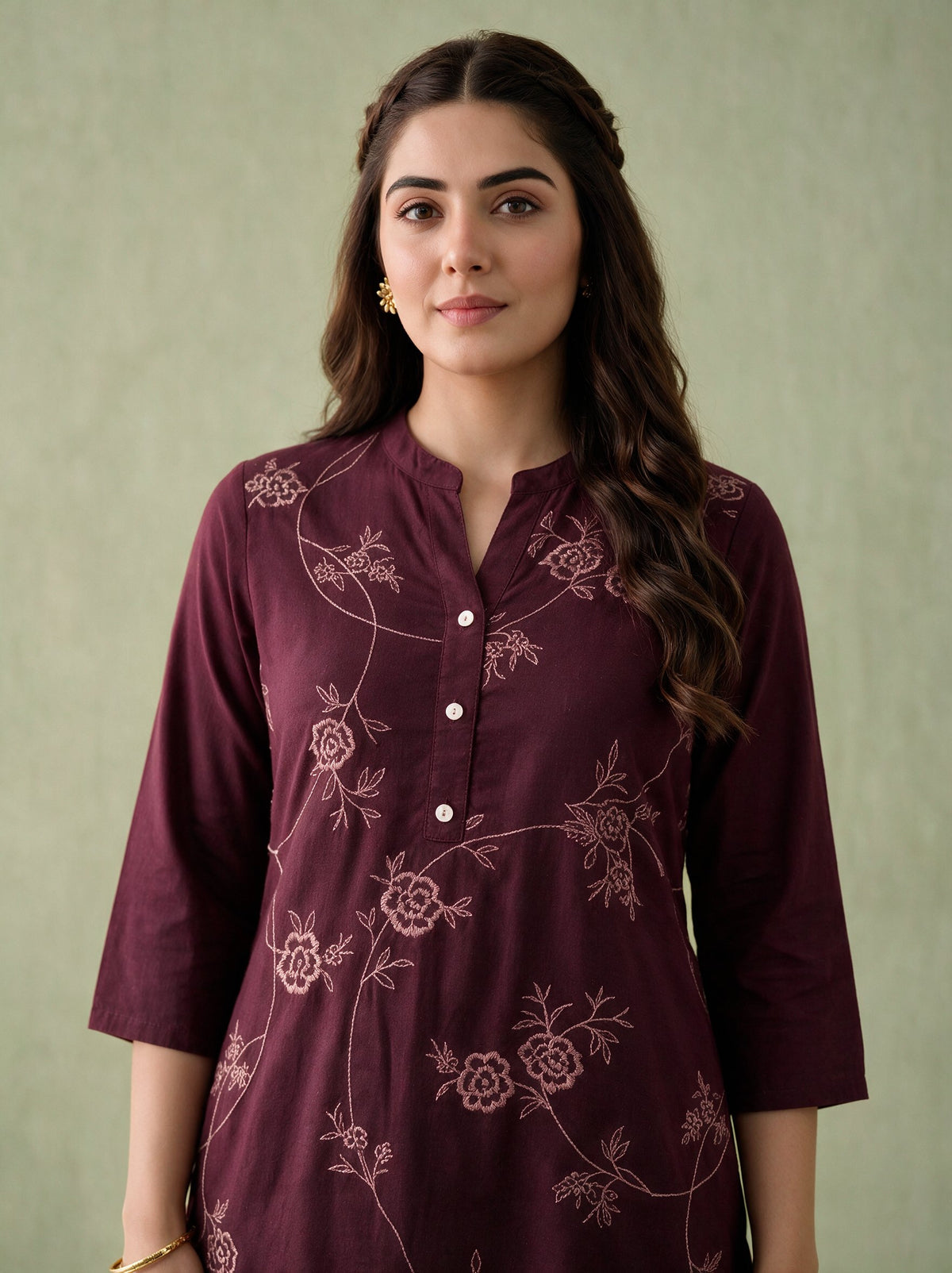 Juniper Women Brown Kurta & Pant