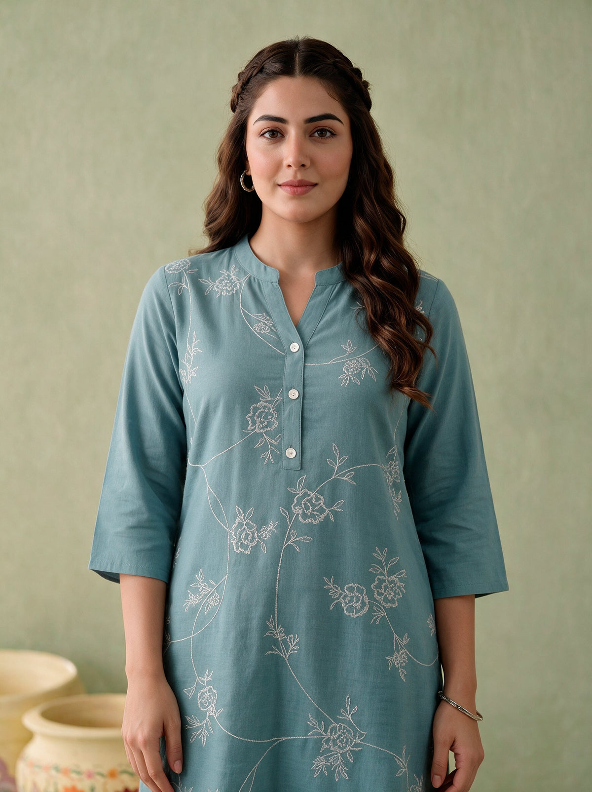 Juniper Women Mint Kurta & Pant