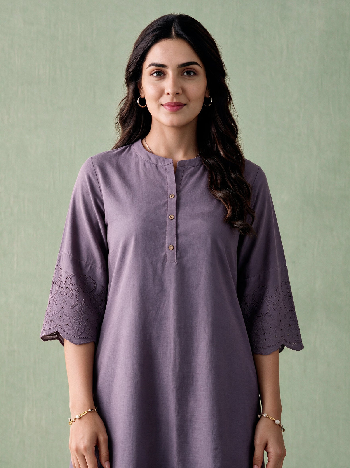 Juniper Women Dustyplum Kurta & Pant