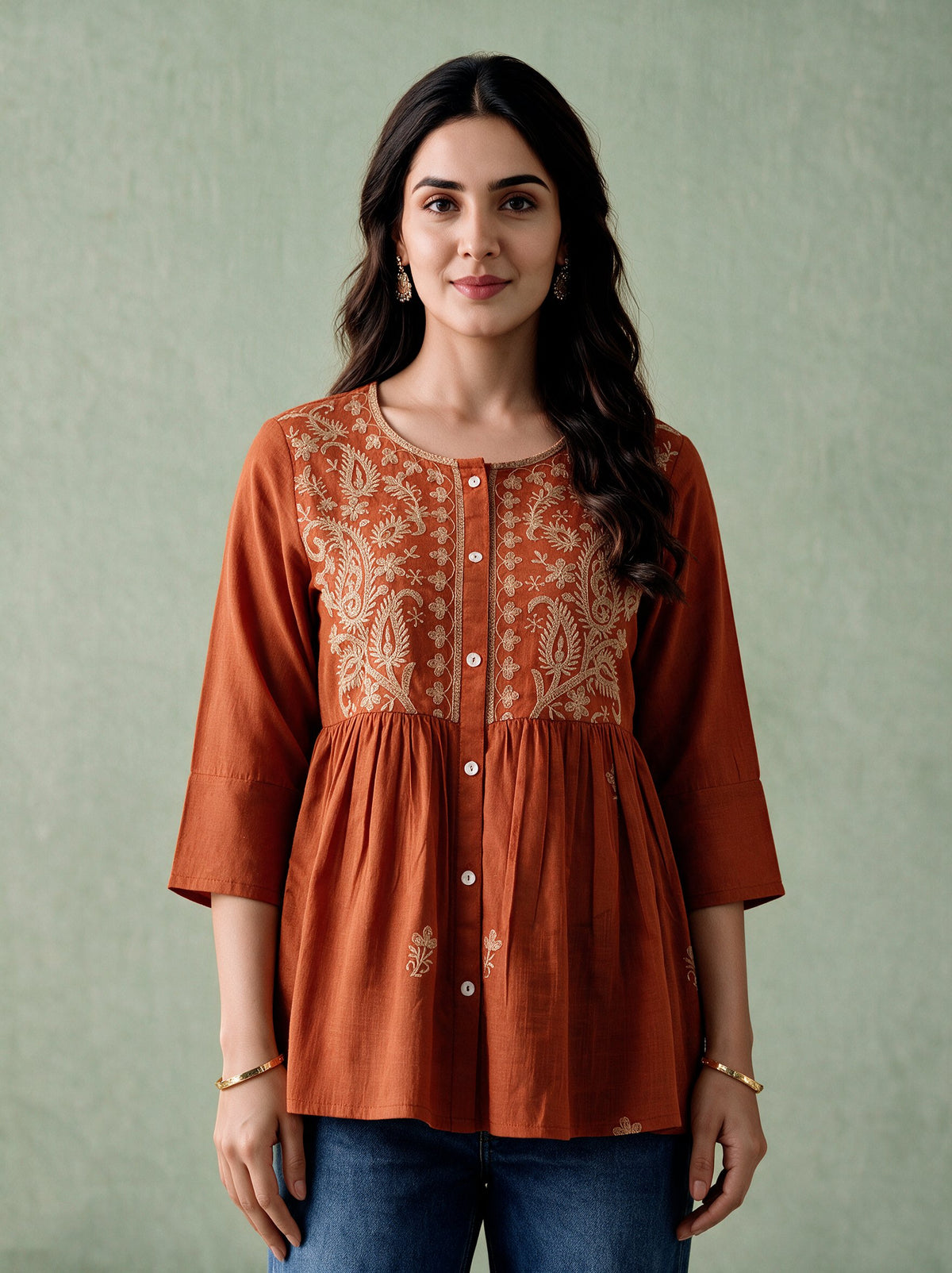 Juniper Women Rust Tunic