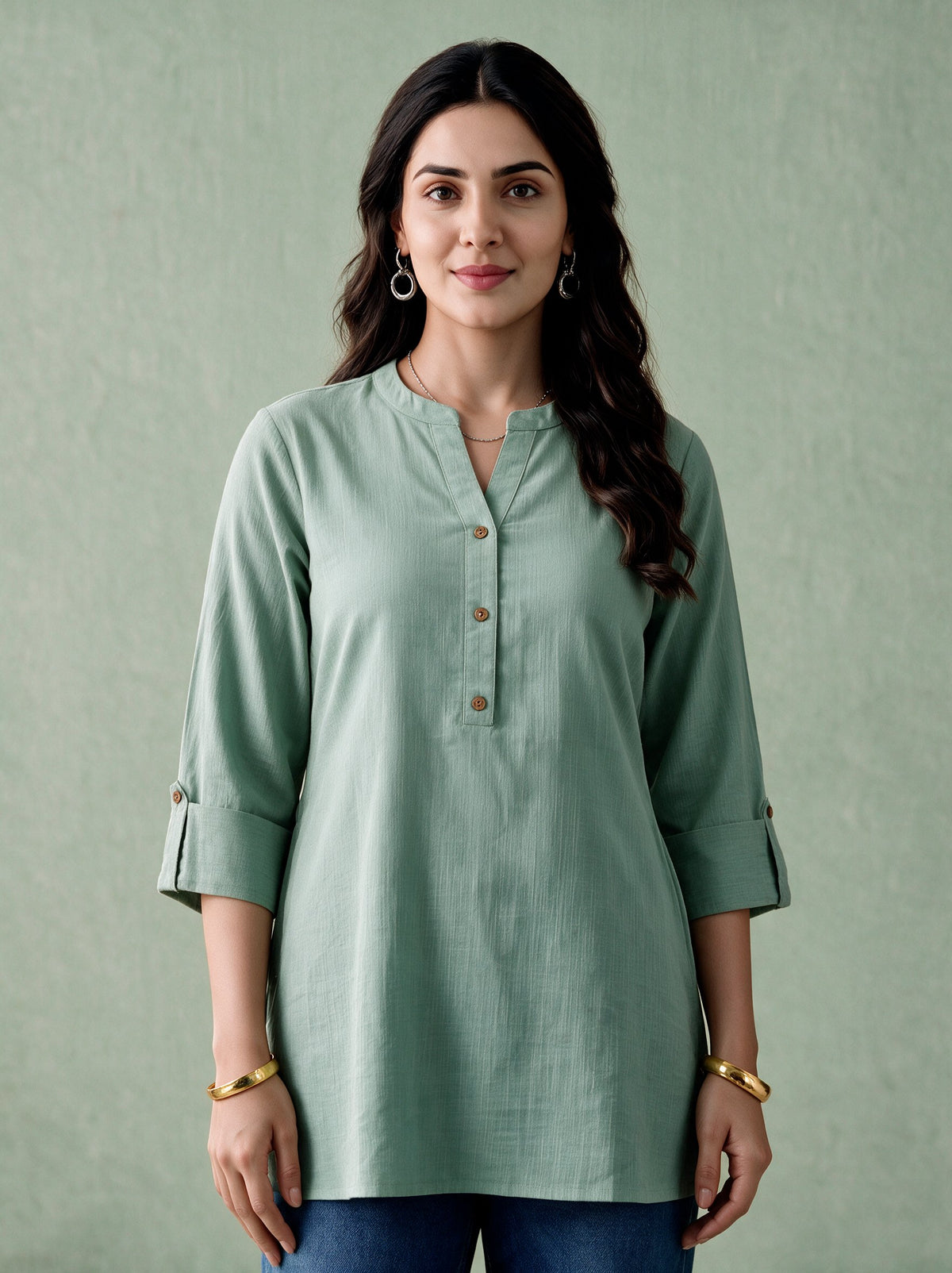 Juniper Women Sagegreen Tunic