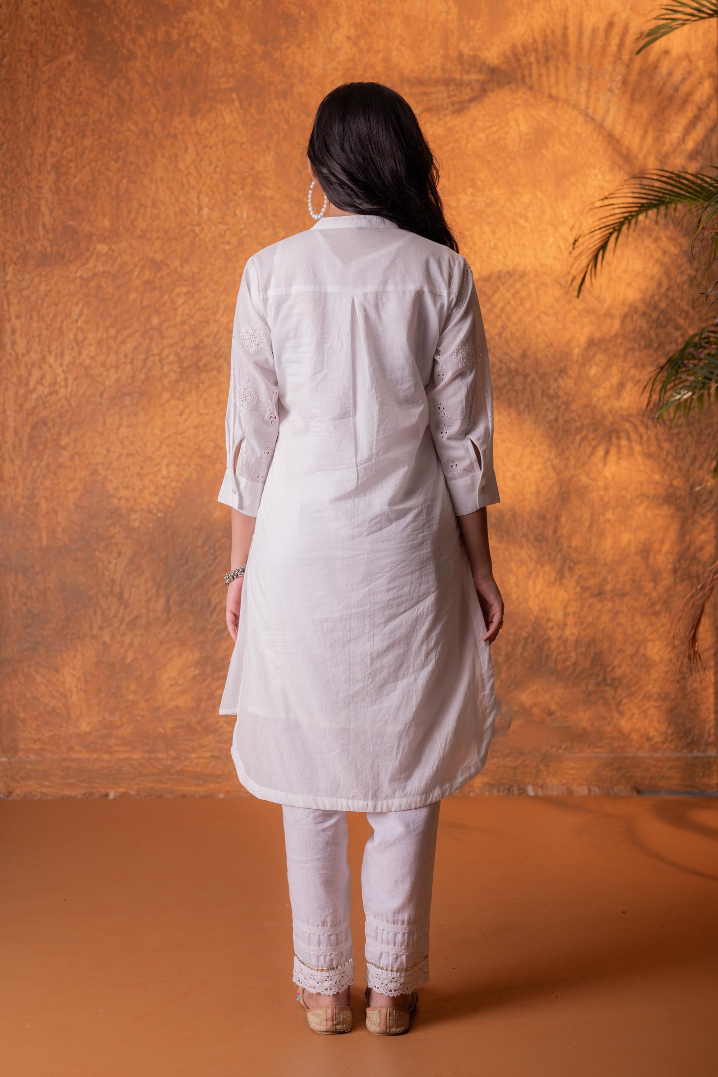 Off-White Chikankari Kurta