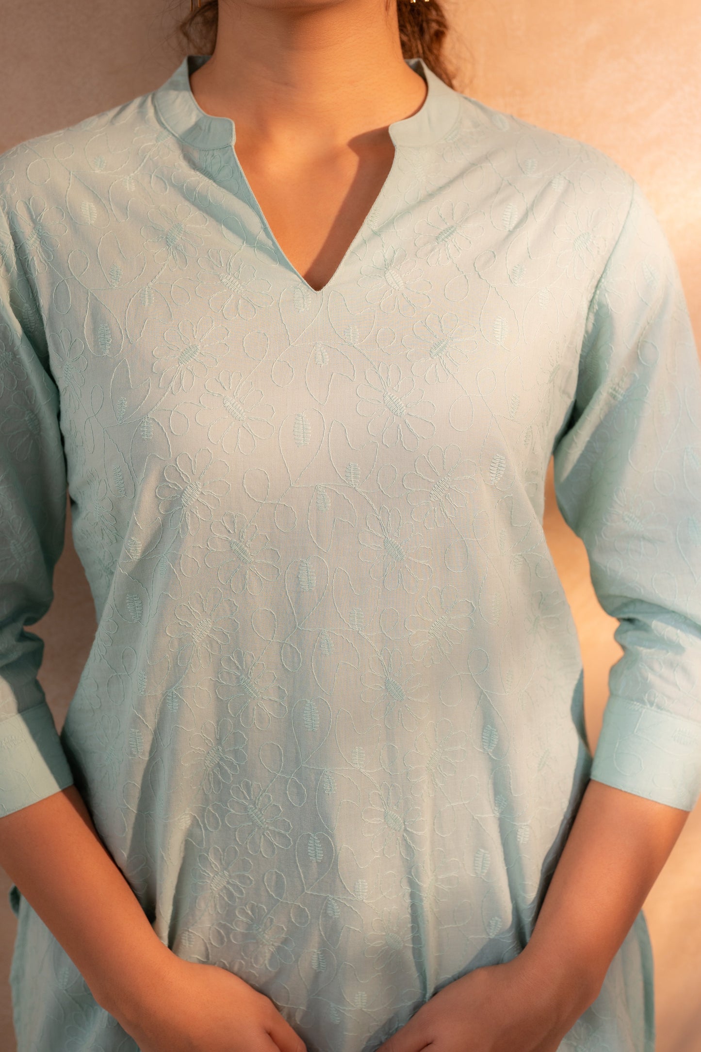 Mint  Ease Minimal Cotton Tunic