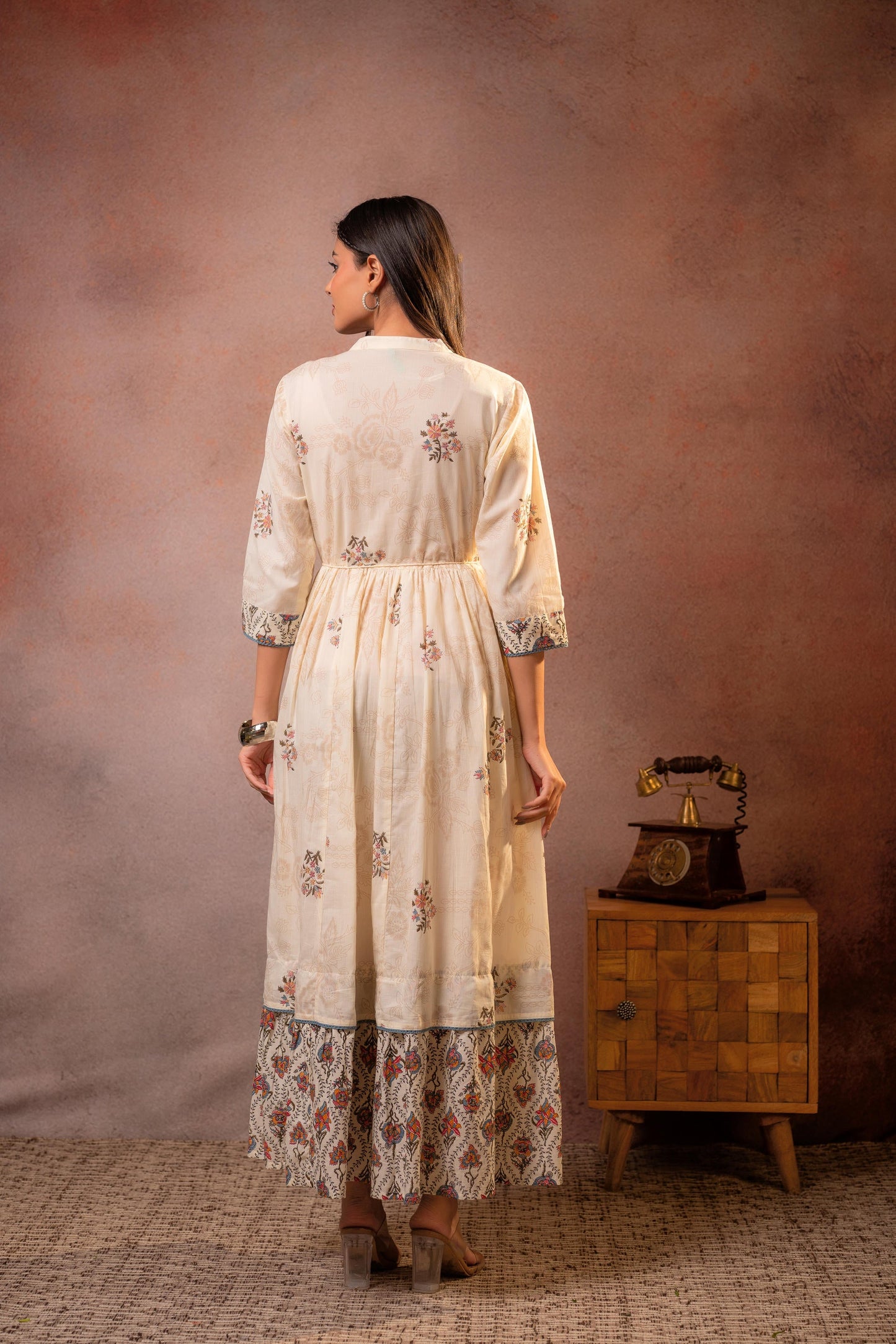 Off-White Rajvansh Heritage Anarkali Dress