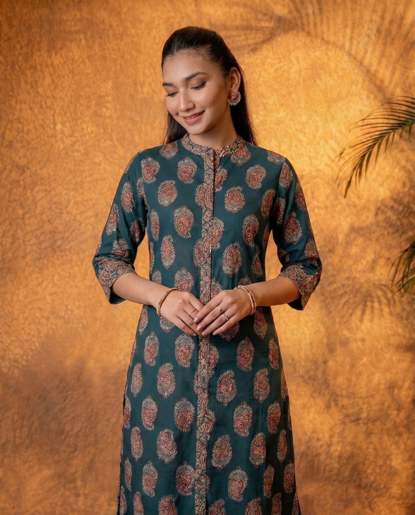 Zariya JadeGreen Heritage Buta Kurta