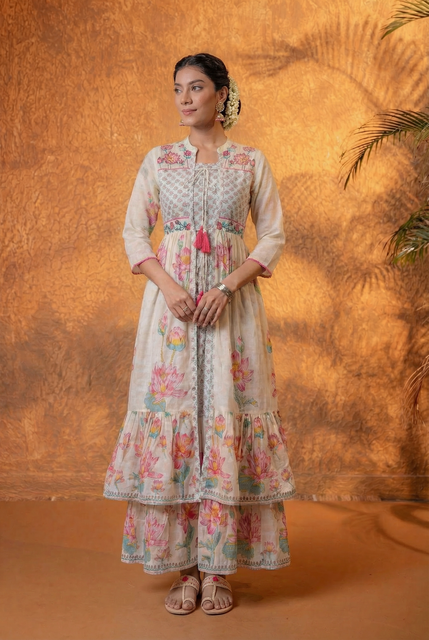 OffWhite Lotus Garden Jacket Dress