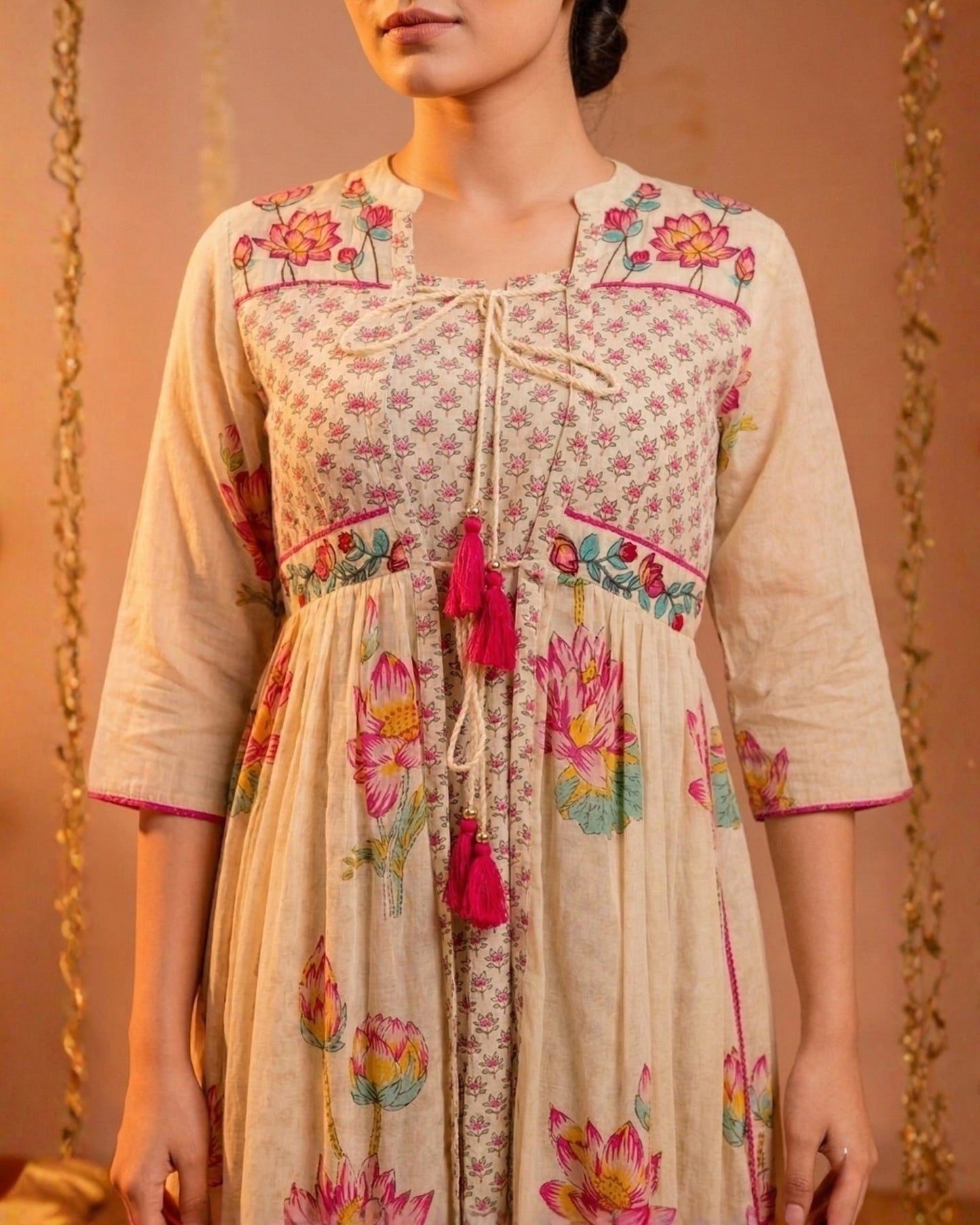 OffWhite Lotus Garden Jacket Dress