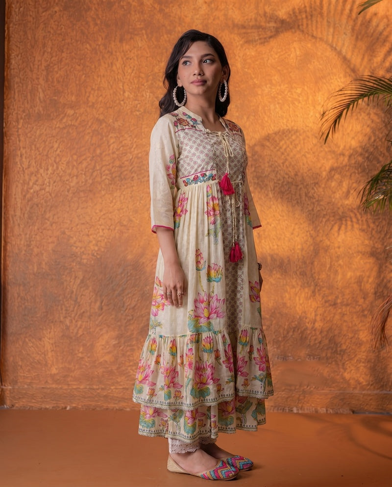 OffWhite Lotus Garden Jacket Dress