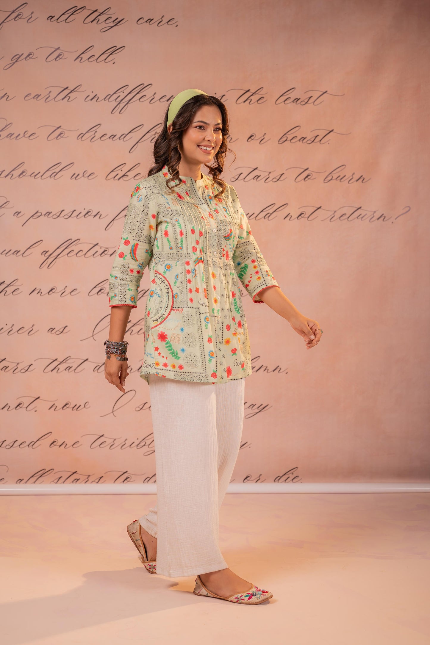 Mint Meadow Patchwork Tunic