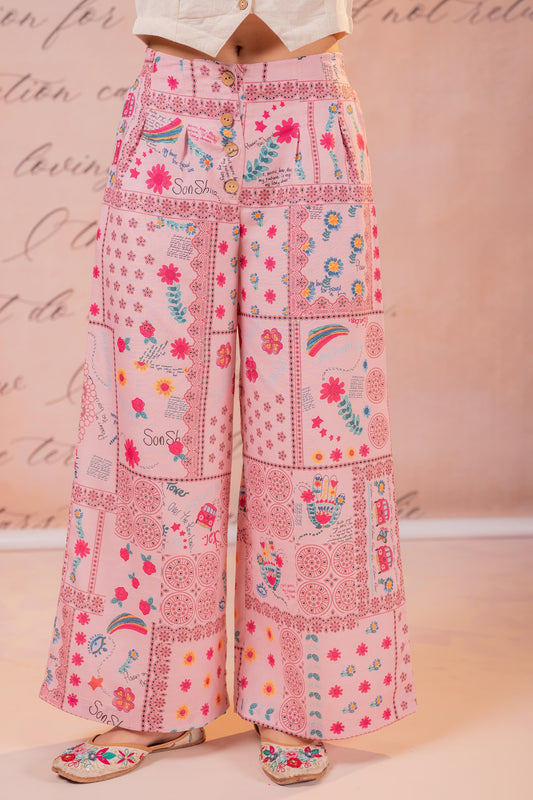 Folk Scribble Garden Co-Ord Set
