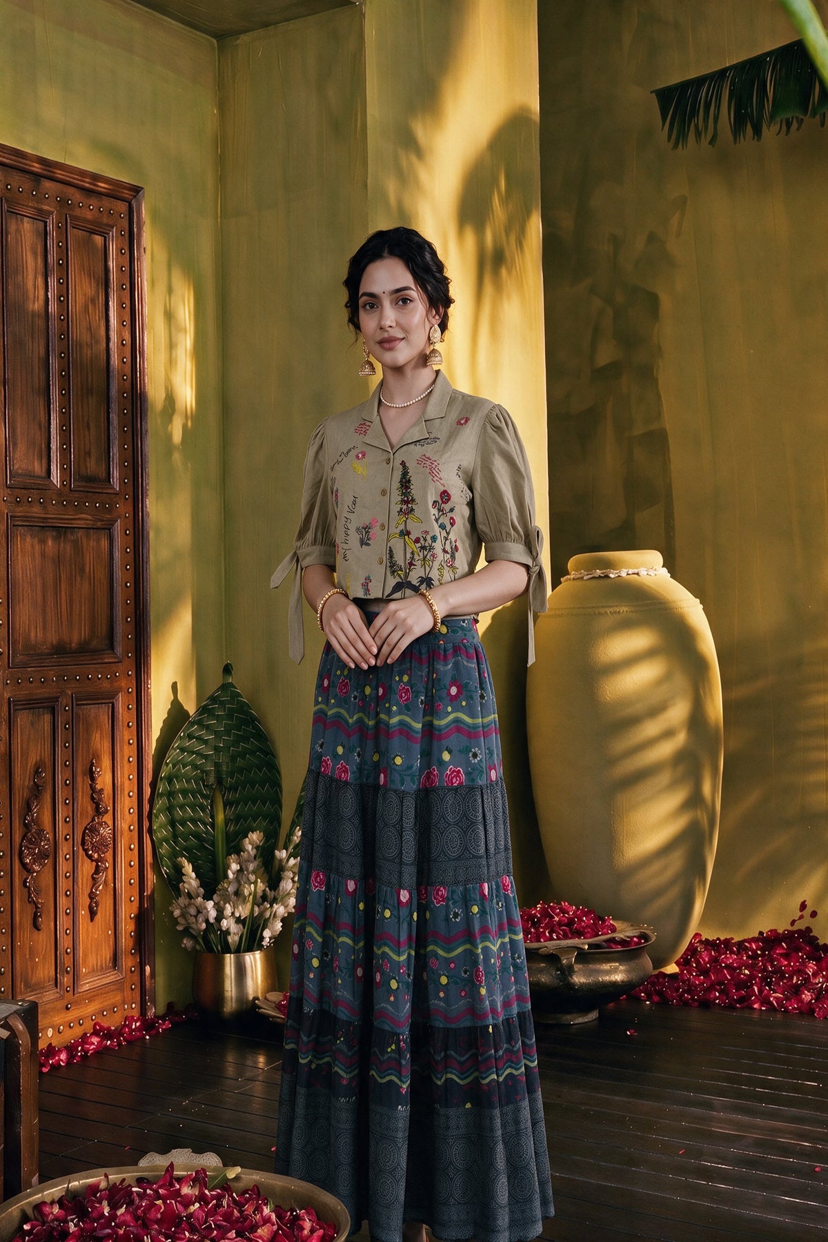 Juniper Women Offwhite Kurta Pant & Dupatta