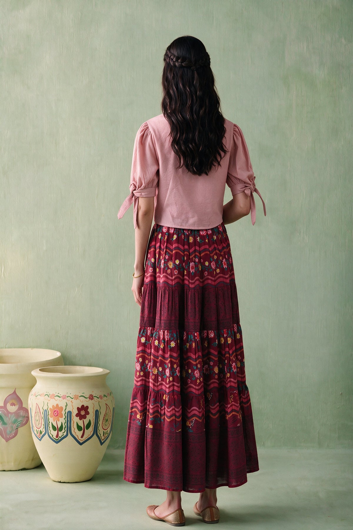 Juniper Women Mauve Top & Skirt