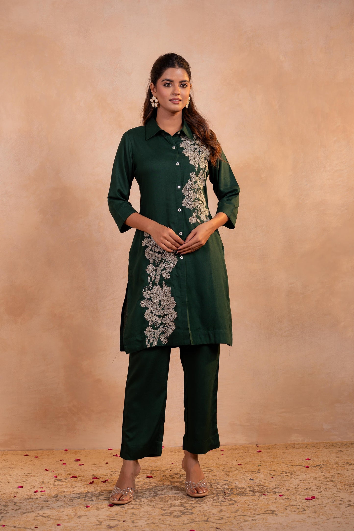 Forest Bloom Printed Kurta Set