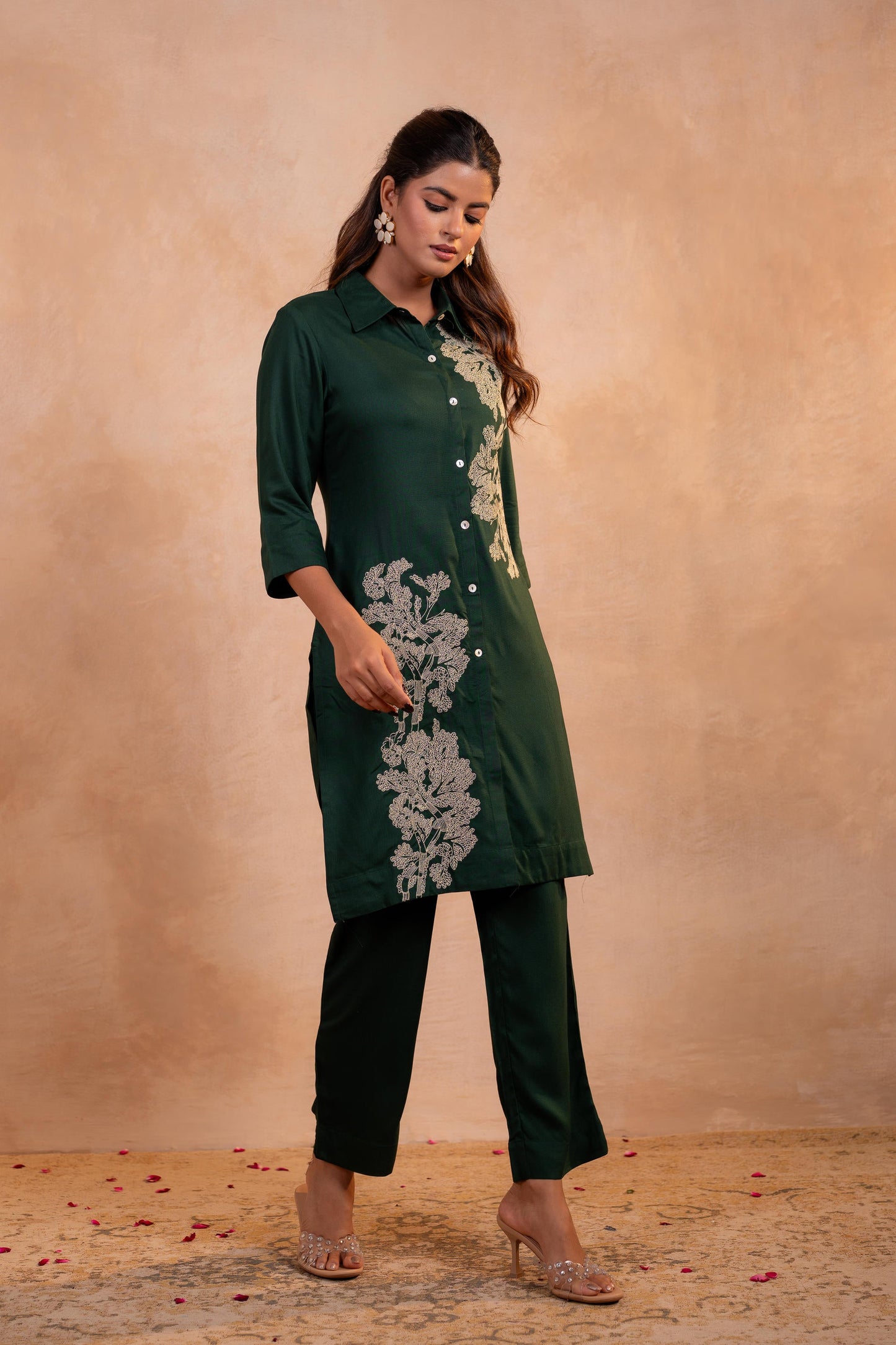 Forest Bloom Printed Kurta Set