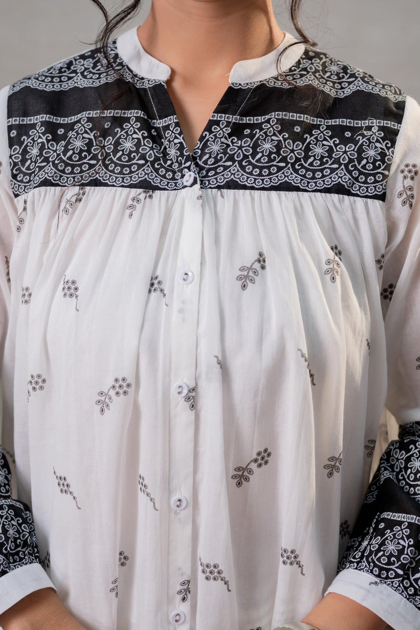 Ivory Kalaa Printed Tunic Set