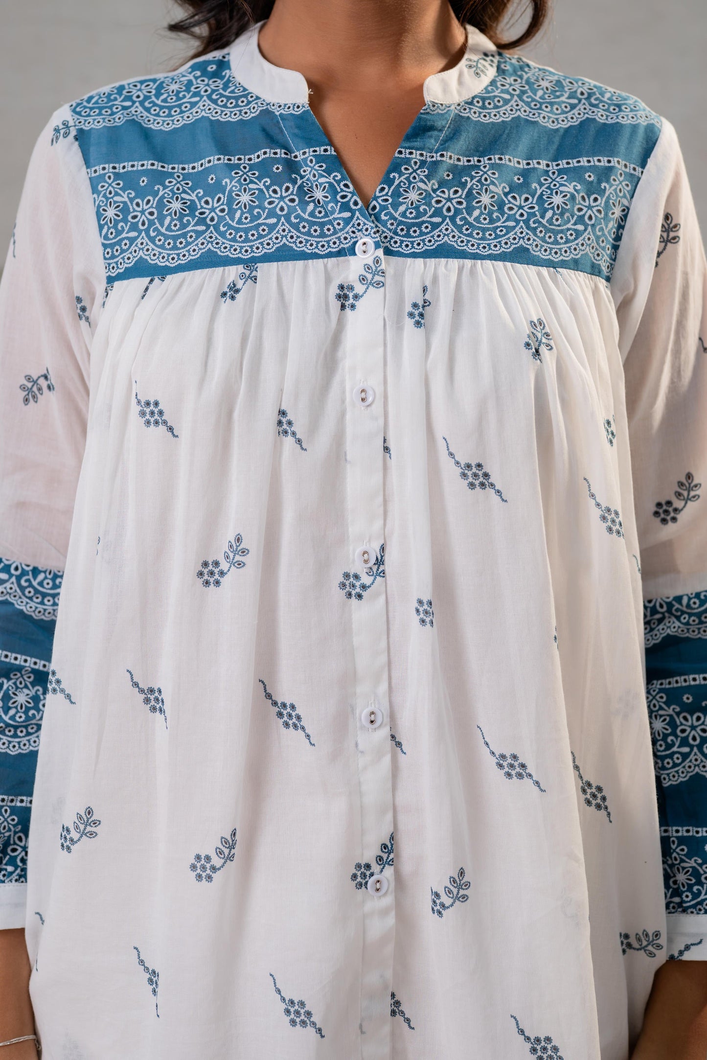 Ivory Kalaa Printed Tunic Set