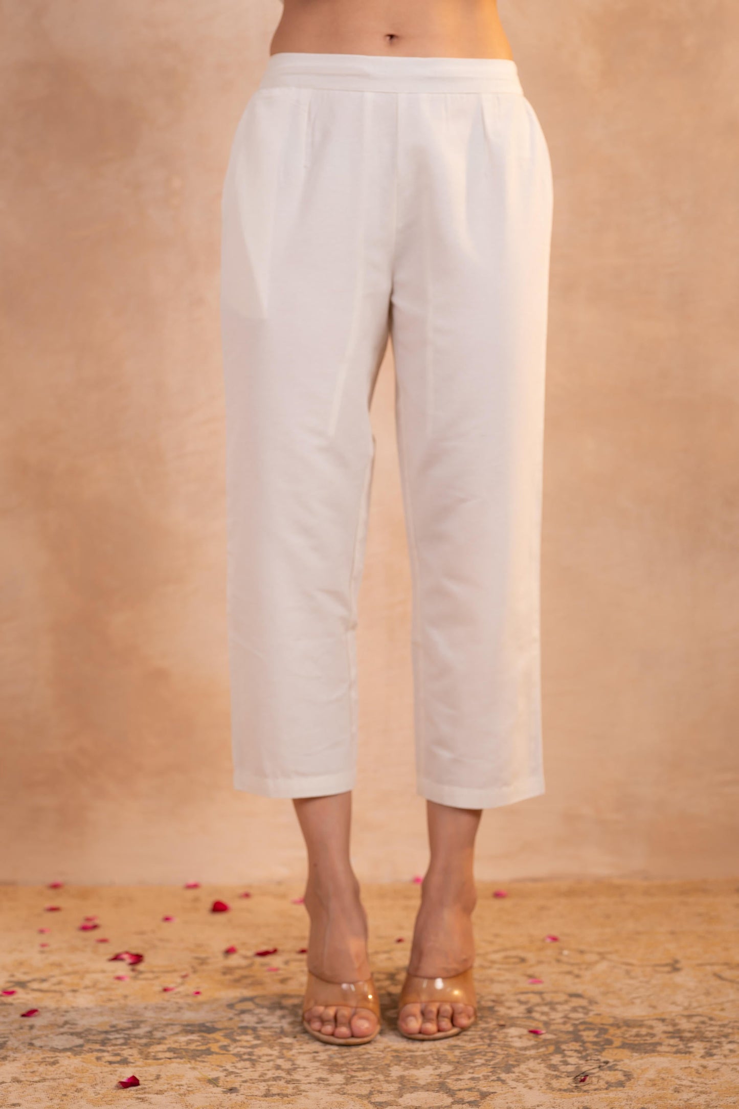 Elegant White Kurta Set with Black Embroidery & Dupatta