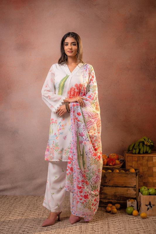 Gulnaar Garden Printed Kurta Set