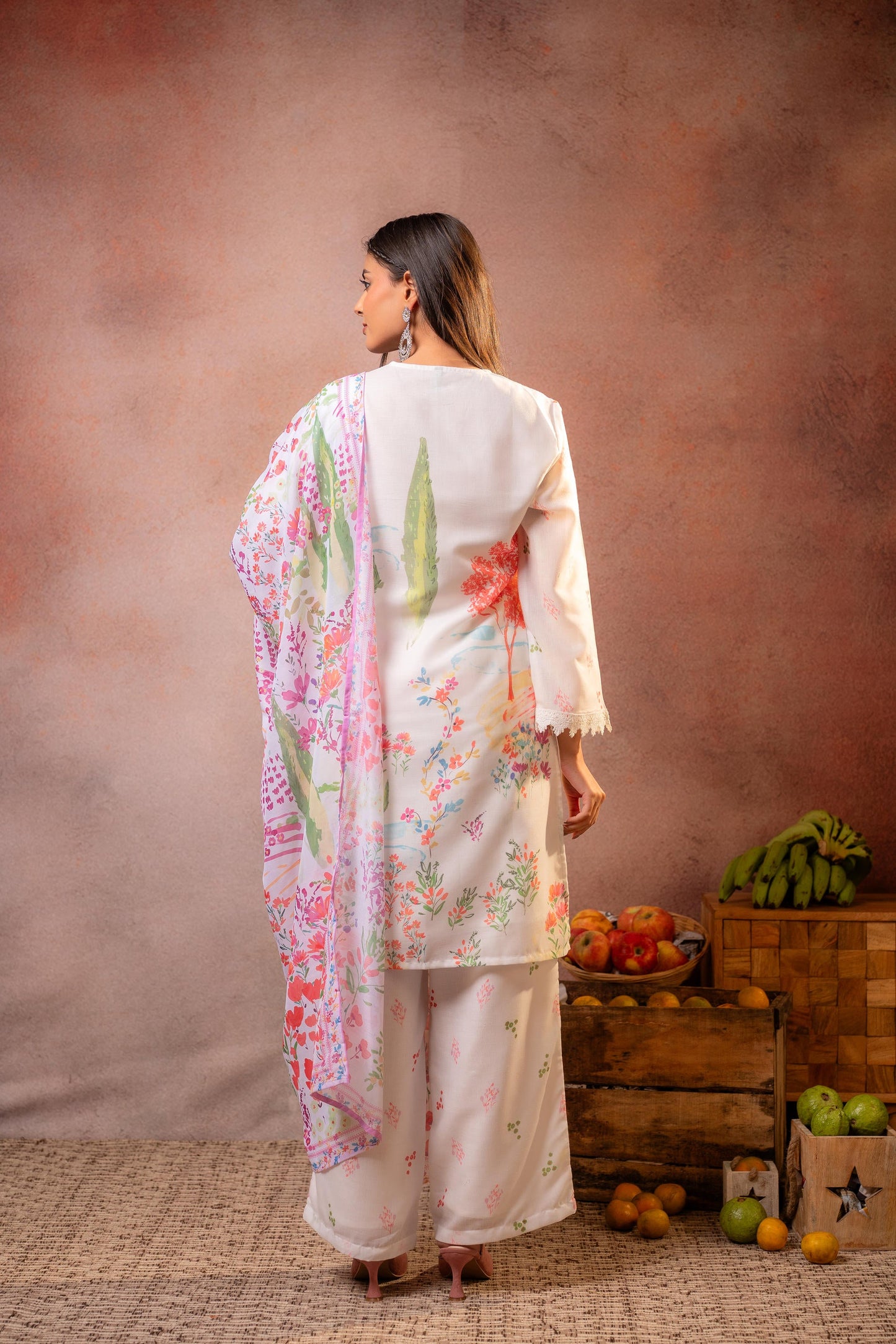 Gulnaar Garden Printed Kurta Set