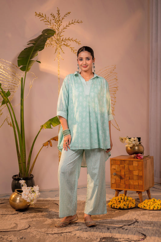 Mint Whisper Relaxed Co-ord Set