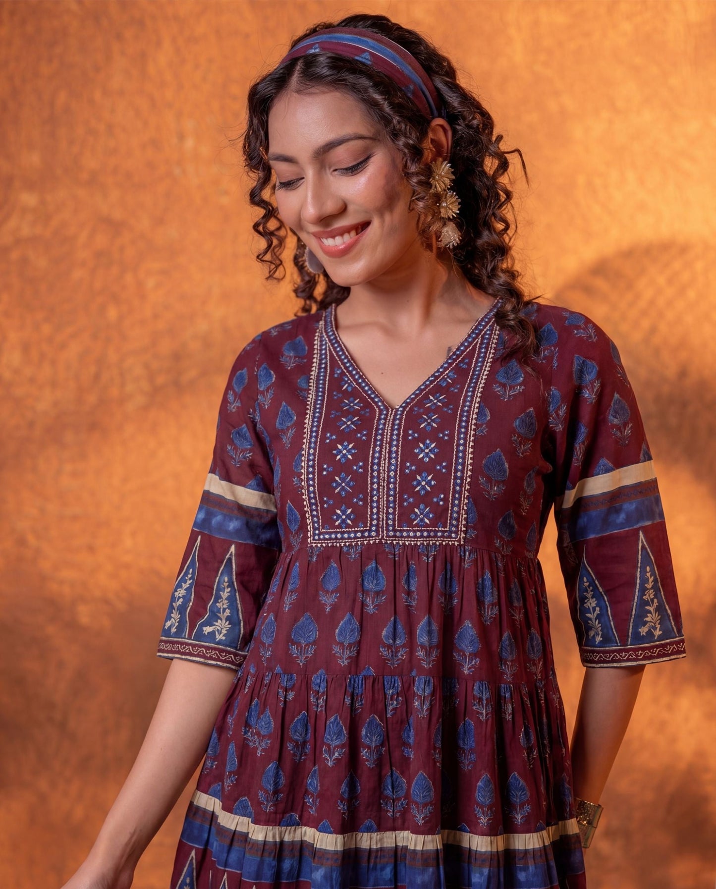 Maroon Heritage Dress