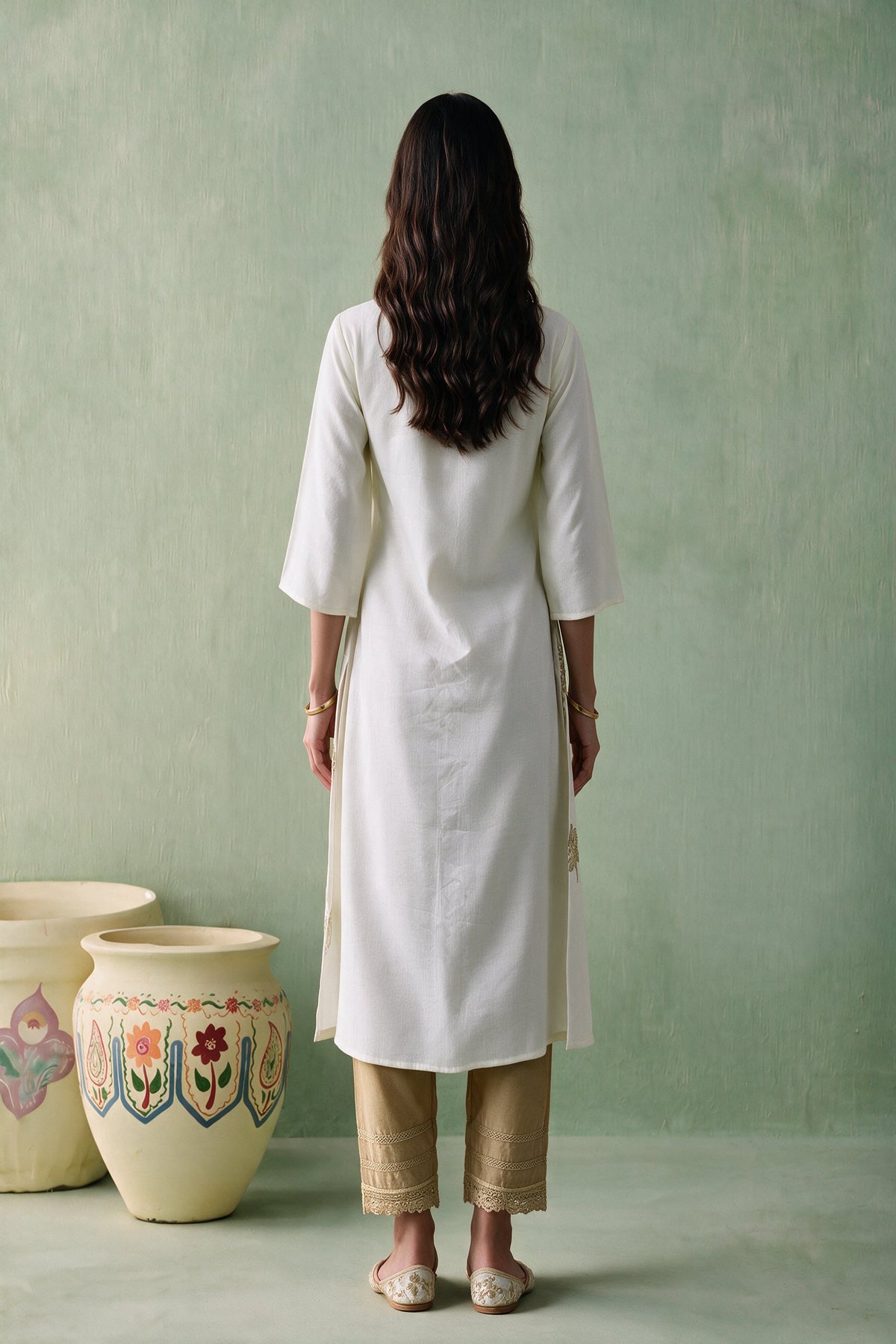 Juniper Women Ivory Kurta