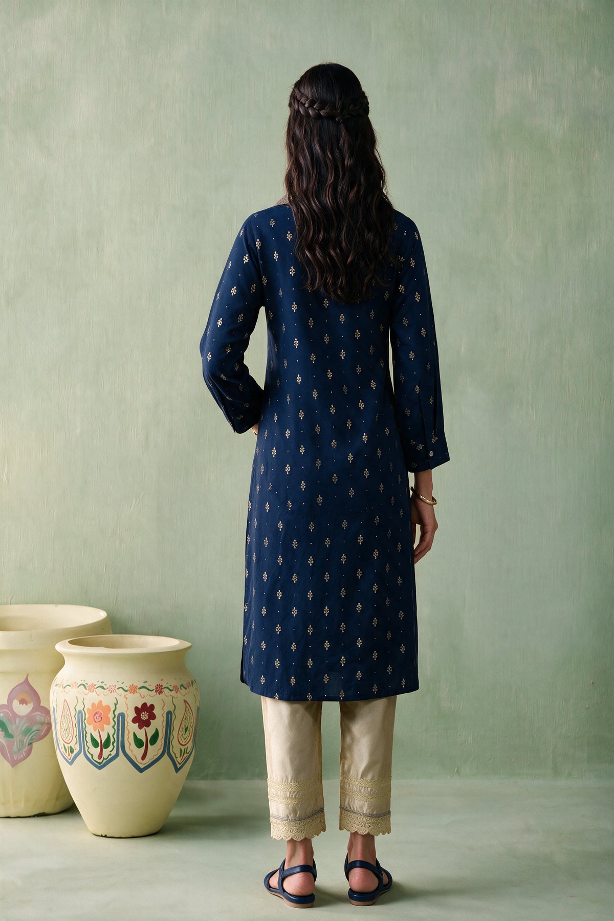 Juniper Women Indigo Kurta