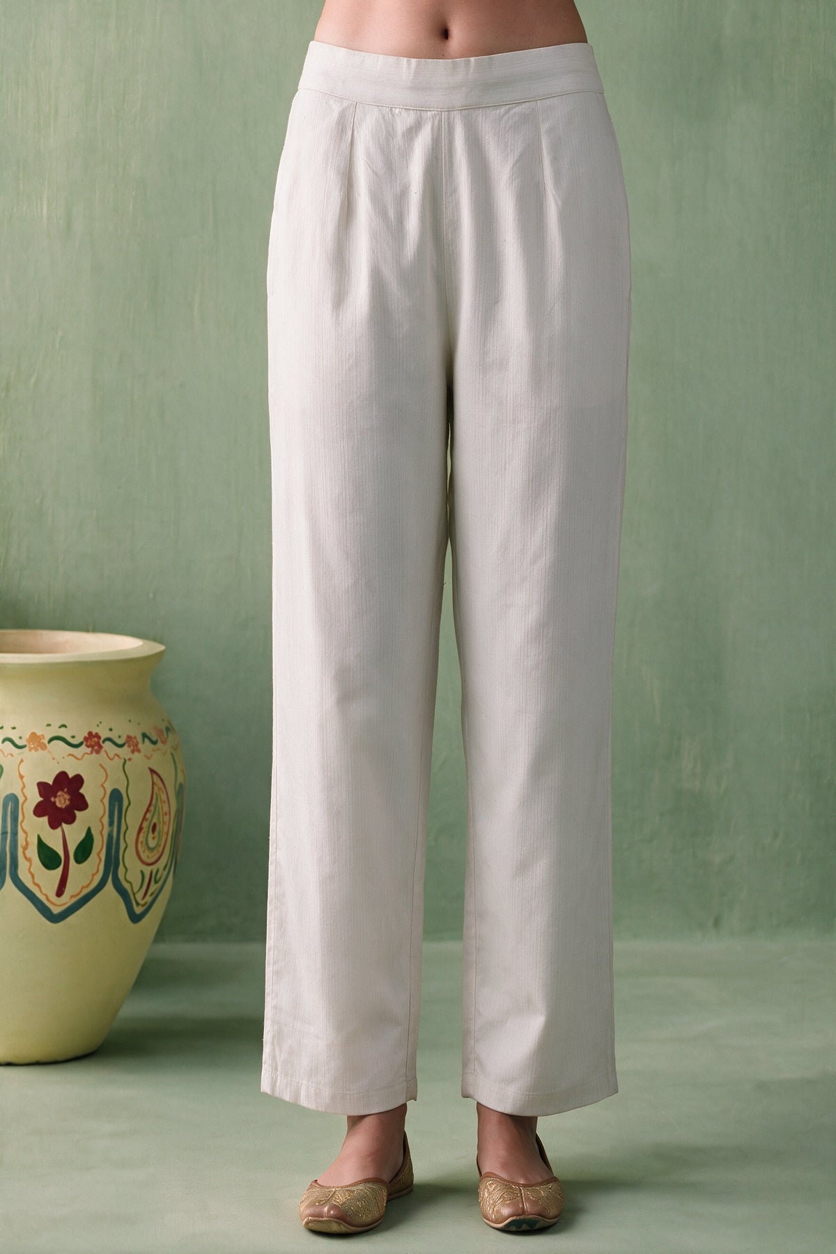 Juniper Women Offwhite Kurta Pant & Dupatta