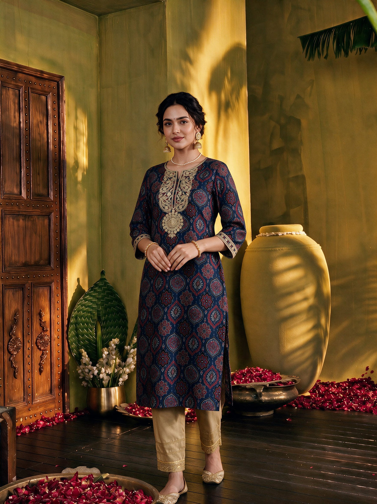 Juniper Women Indigo Kurta