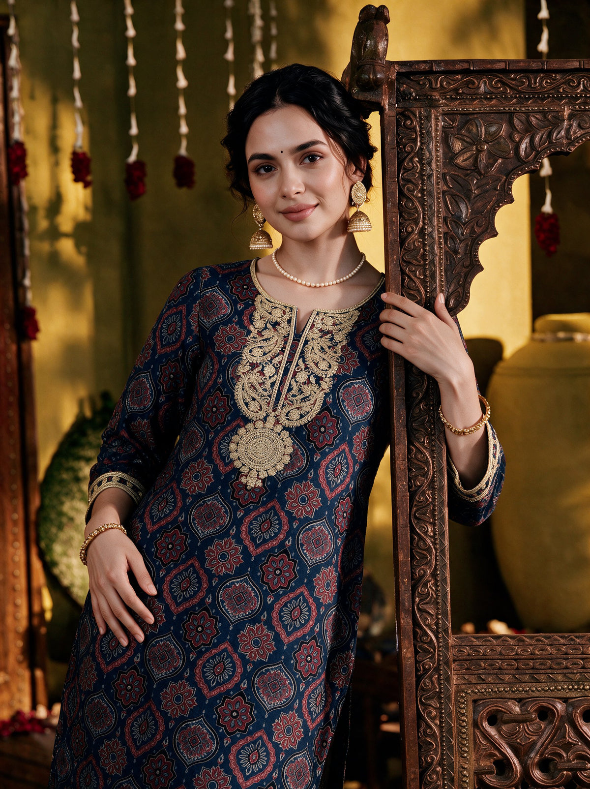 Juniper Women Indigo Kurta