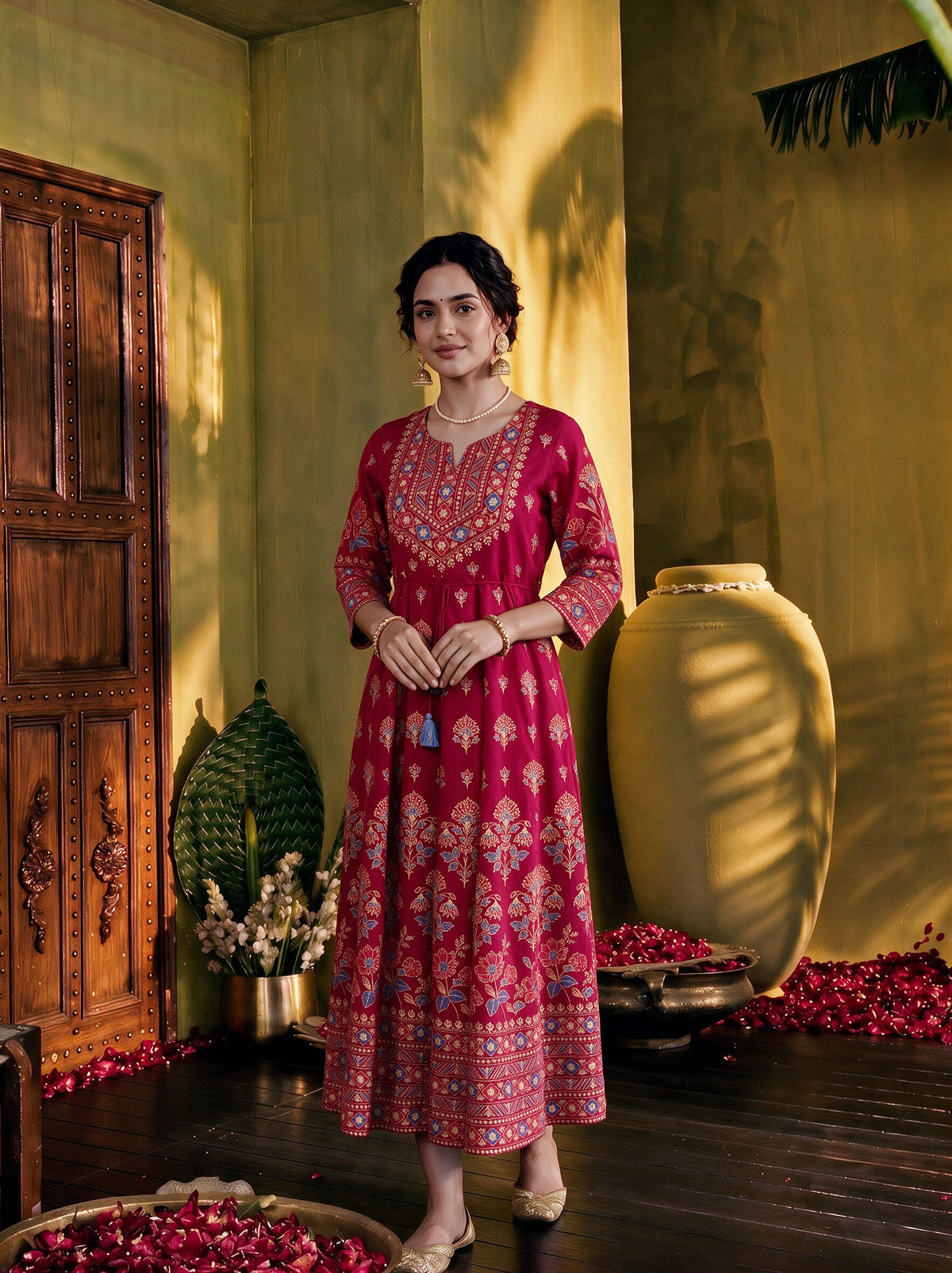 Juniper Women Fuchsia Longdress & Dori
