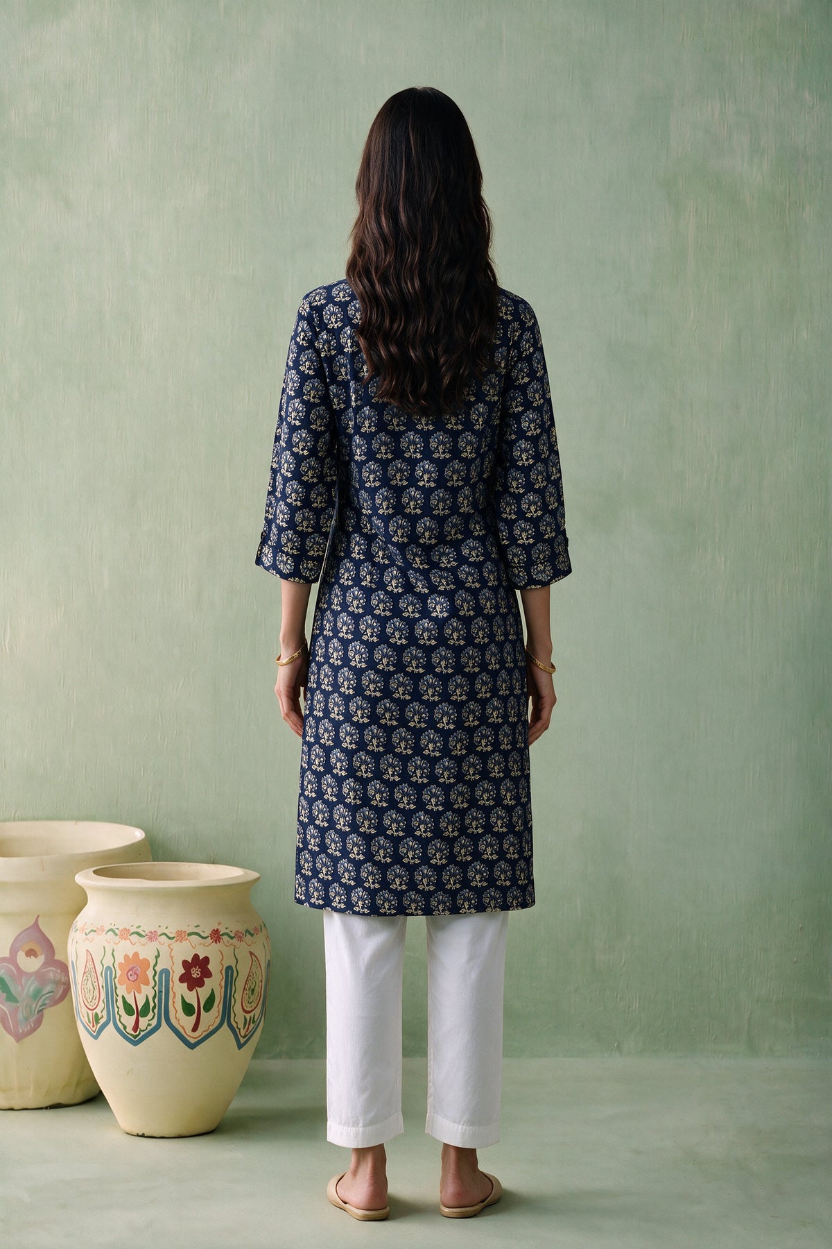 Juniper Women Indigo Kurta