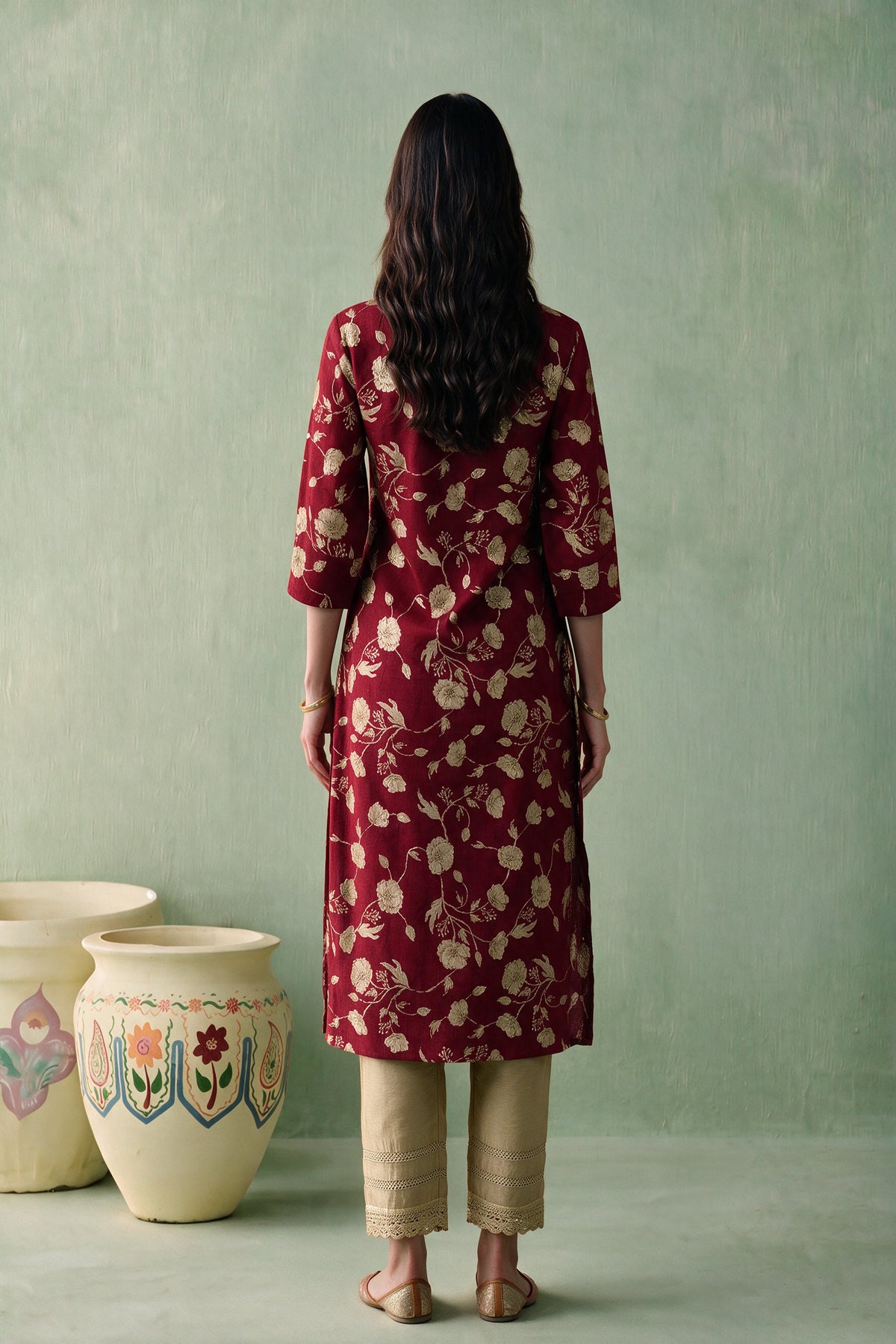 Juniper Women Maroon Kurta