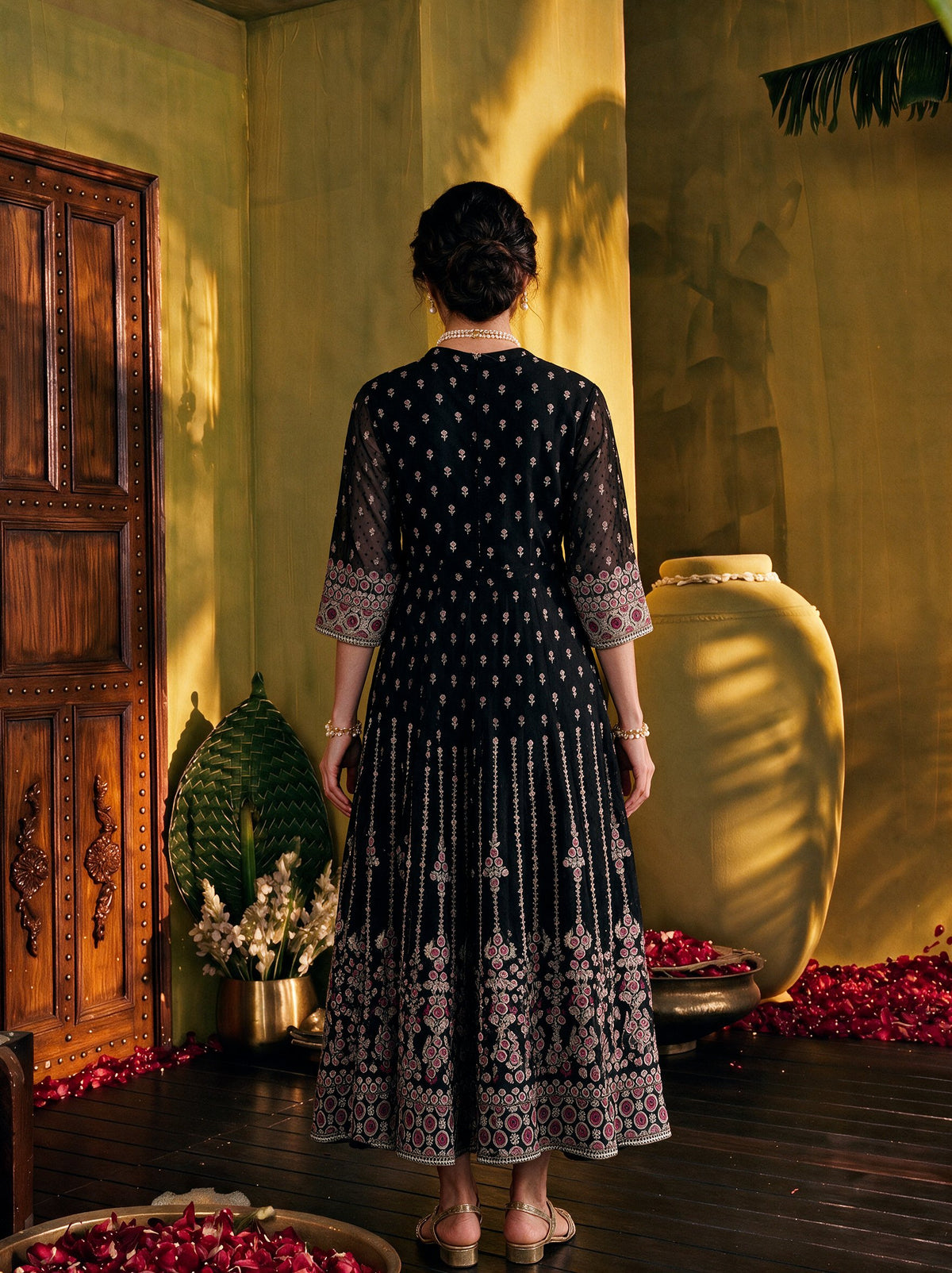 Juniper Women Black Longdress & Dori