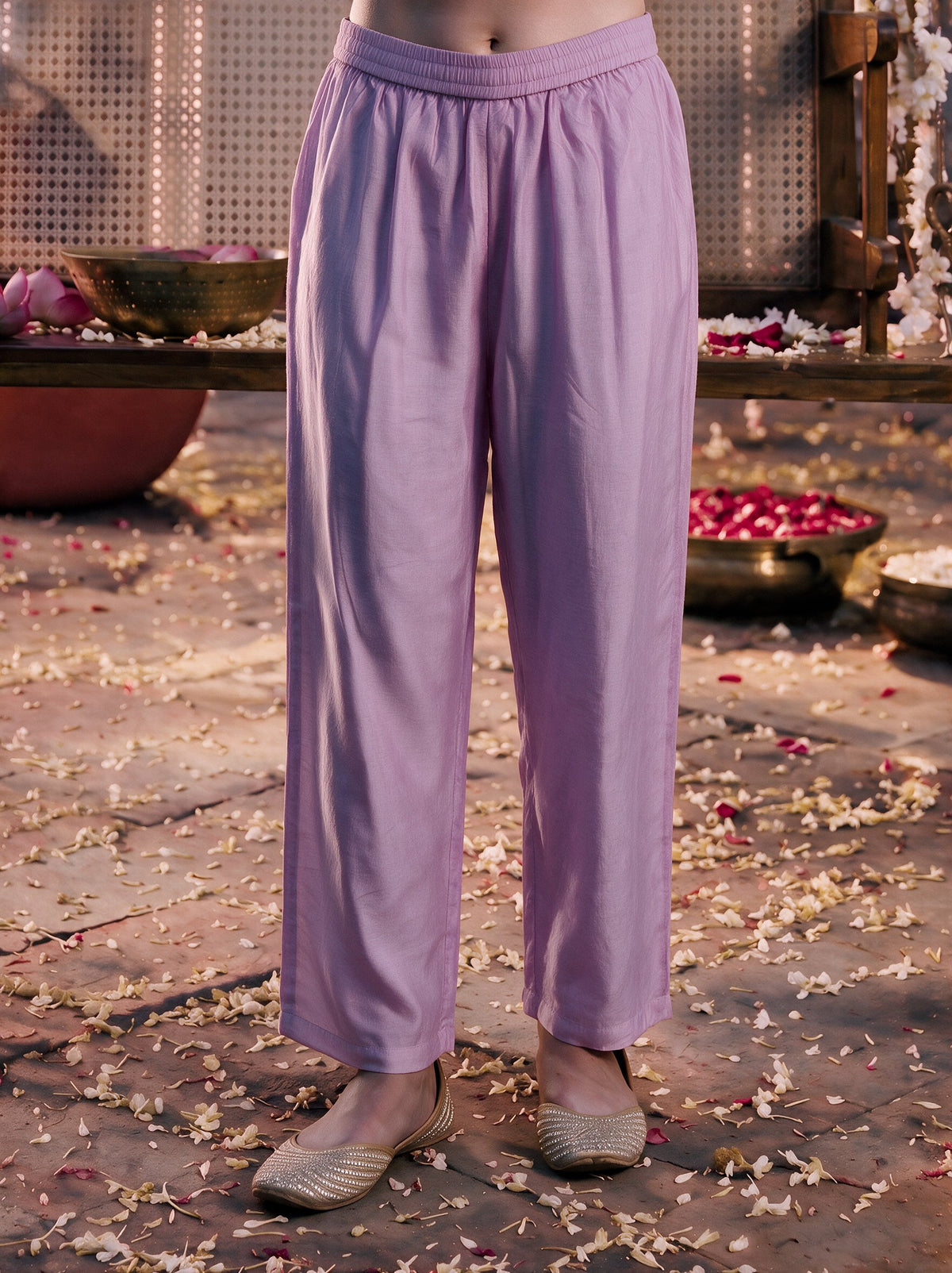 Juniper Women Levender  Kurta Pant Dupatta With Inner