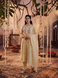 Juniper Women Lt_Yellow Kurta Pant Dupatta With Inner