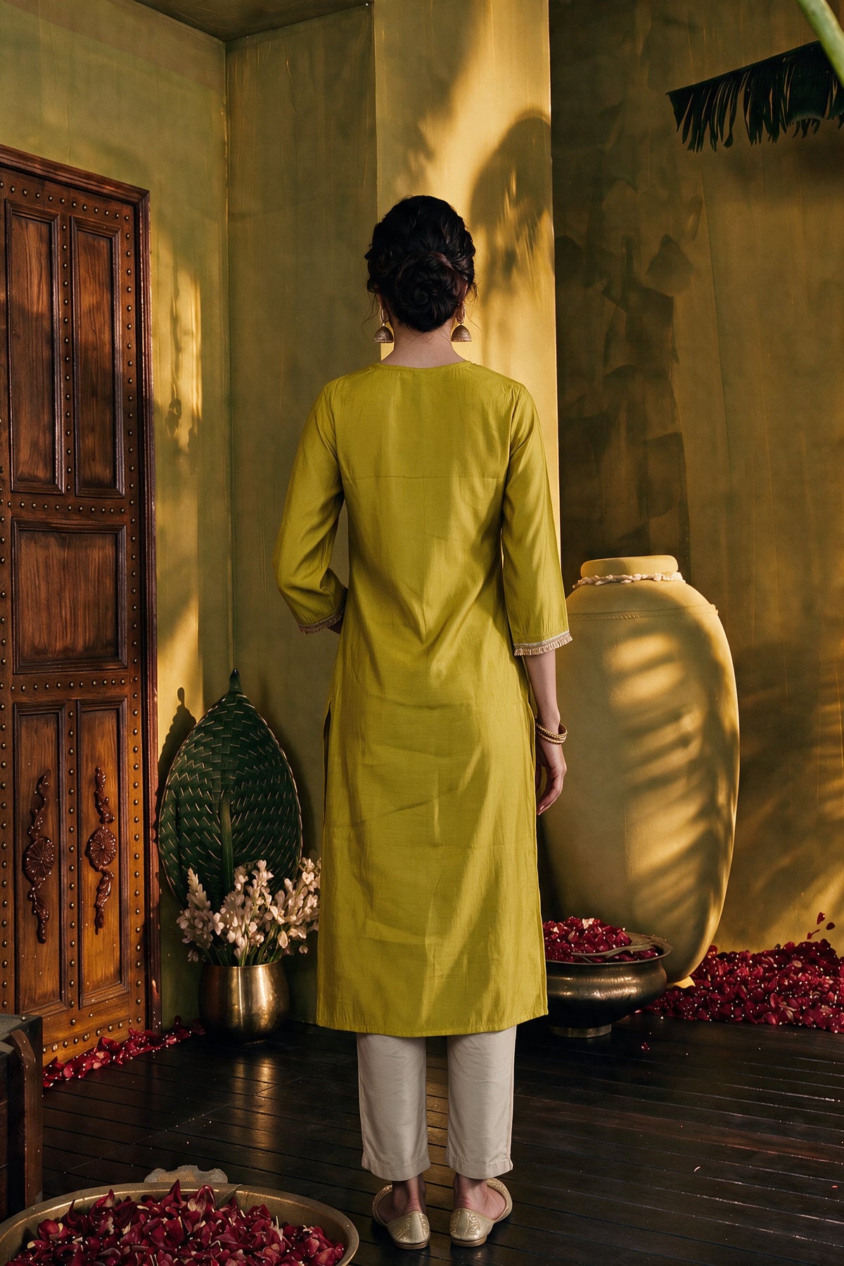 Juniper Women Mustard Kurta