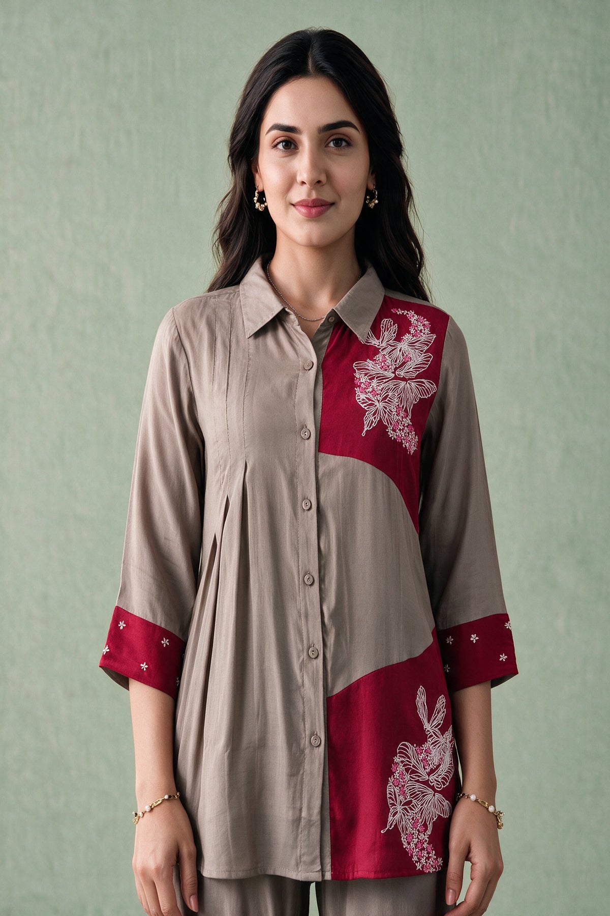 Juniper Women Darkgrey Shirt & Pant