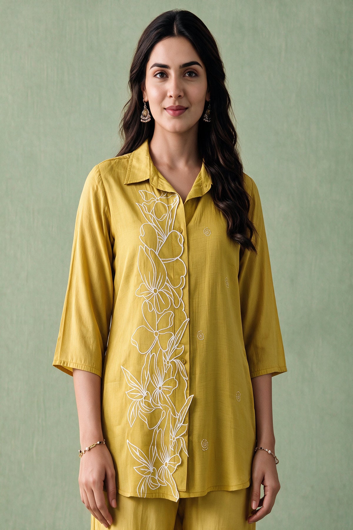 Juniper Women Yellow Shirt & Pant