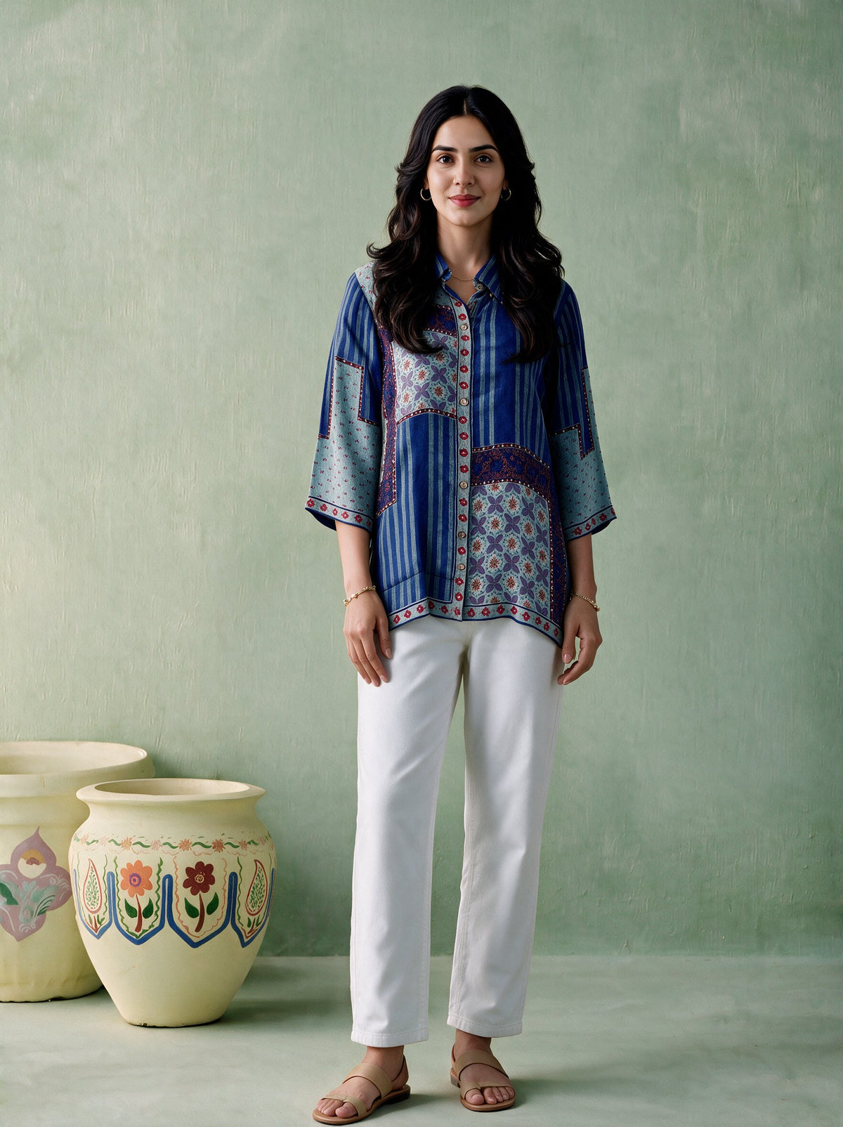 Juniper Women Teal Shirt