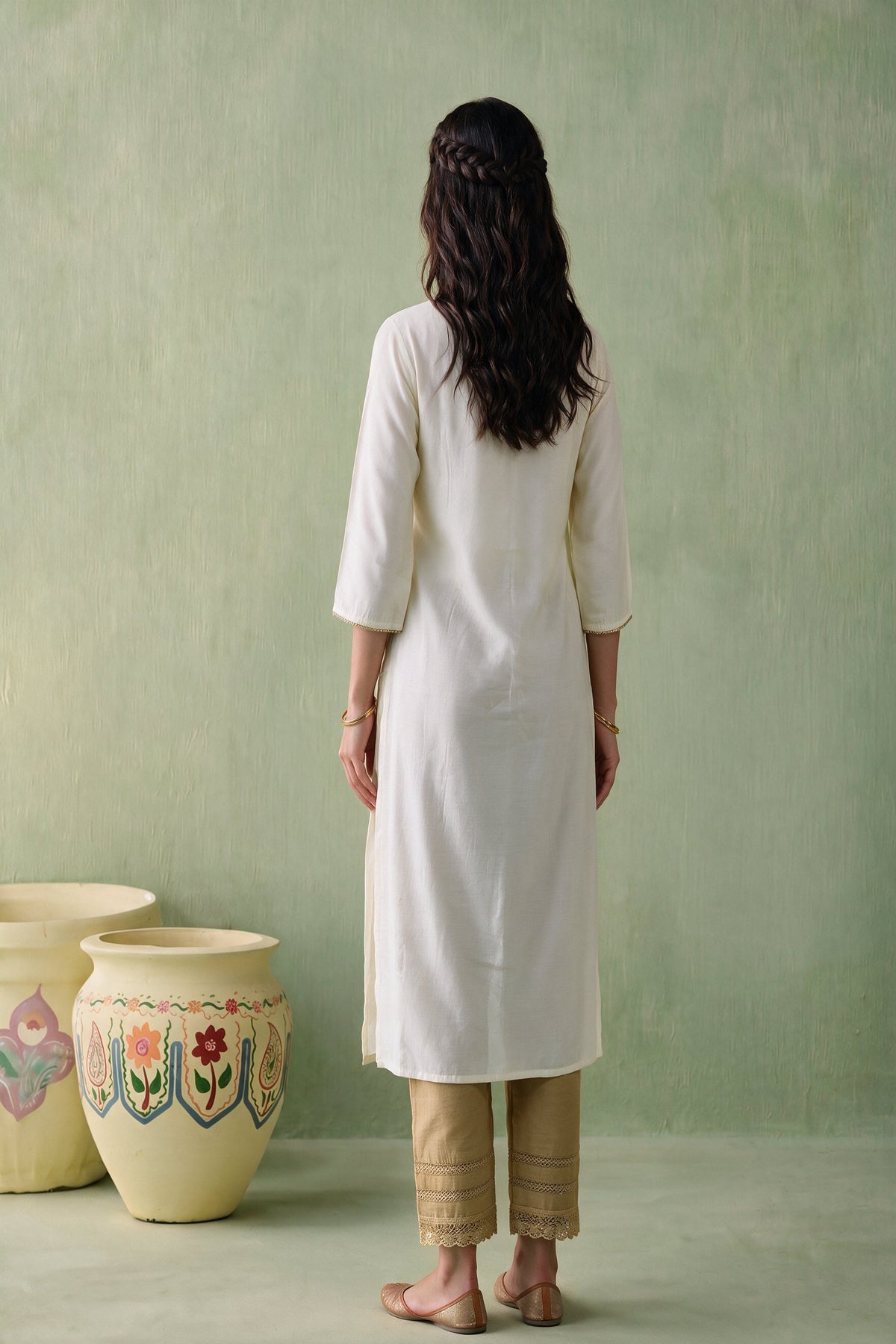 Juniper Women Ivory Kurta