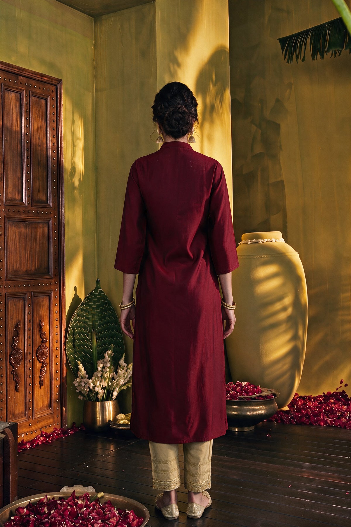 Juniper Women Maroon Kurta