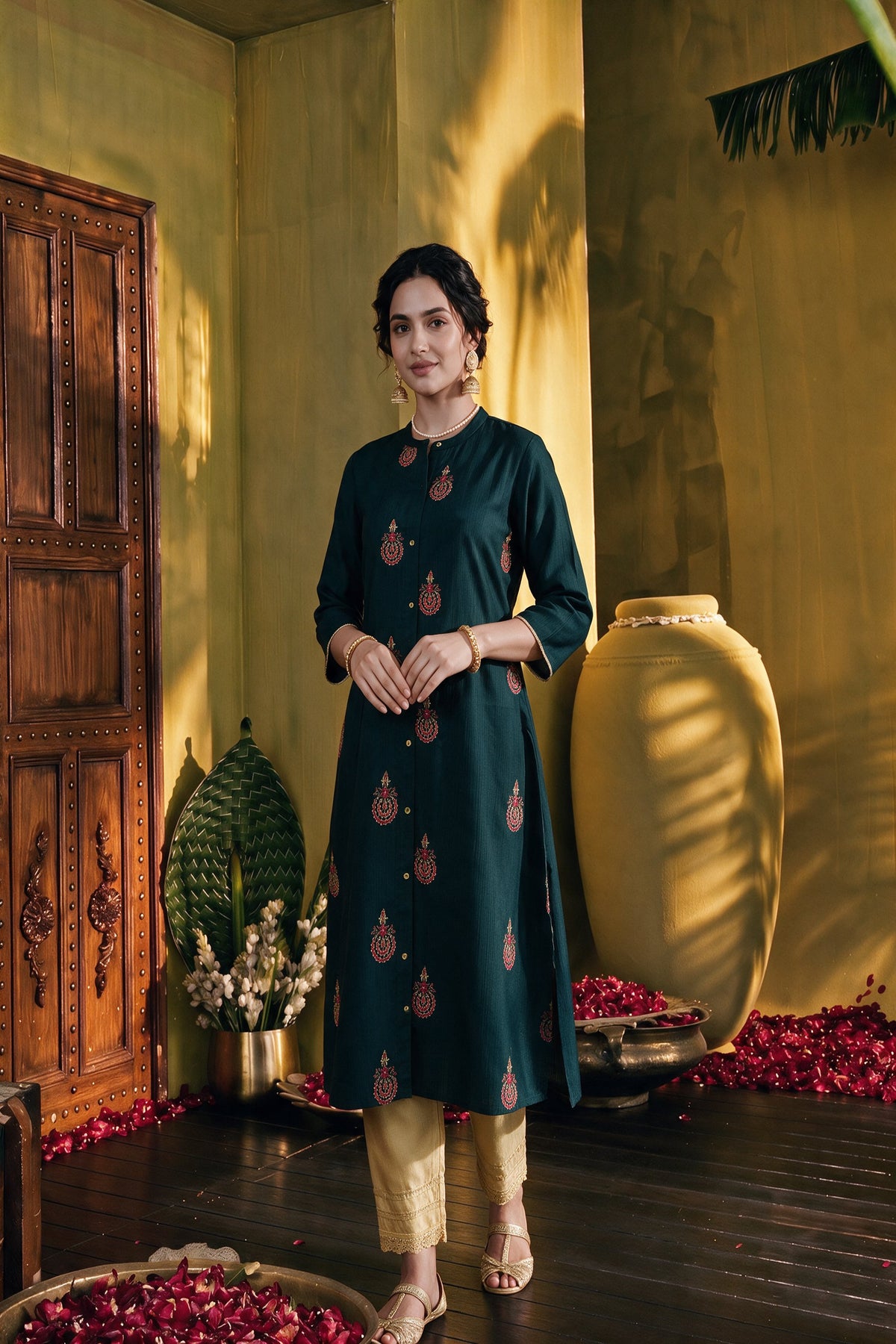 Juniper Women Jadegreen Kurta